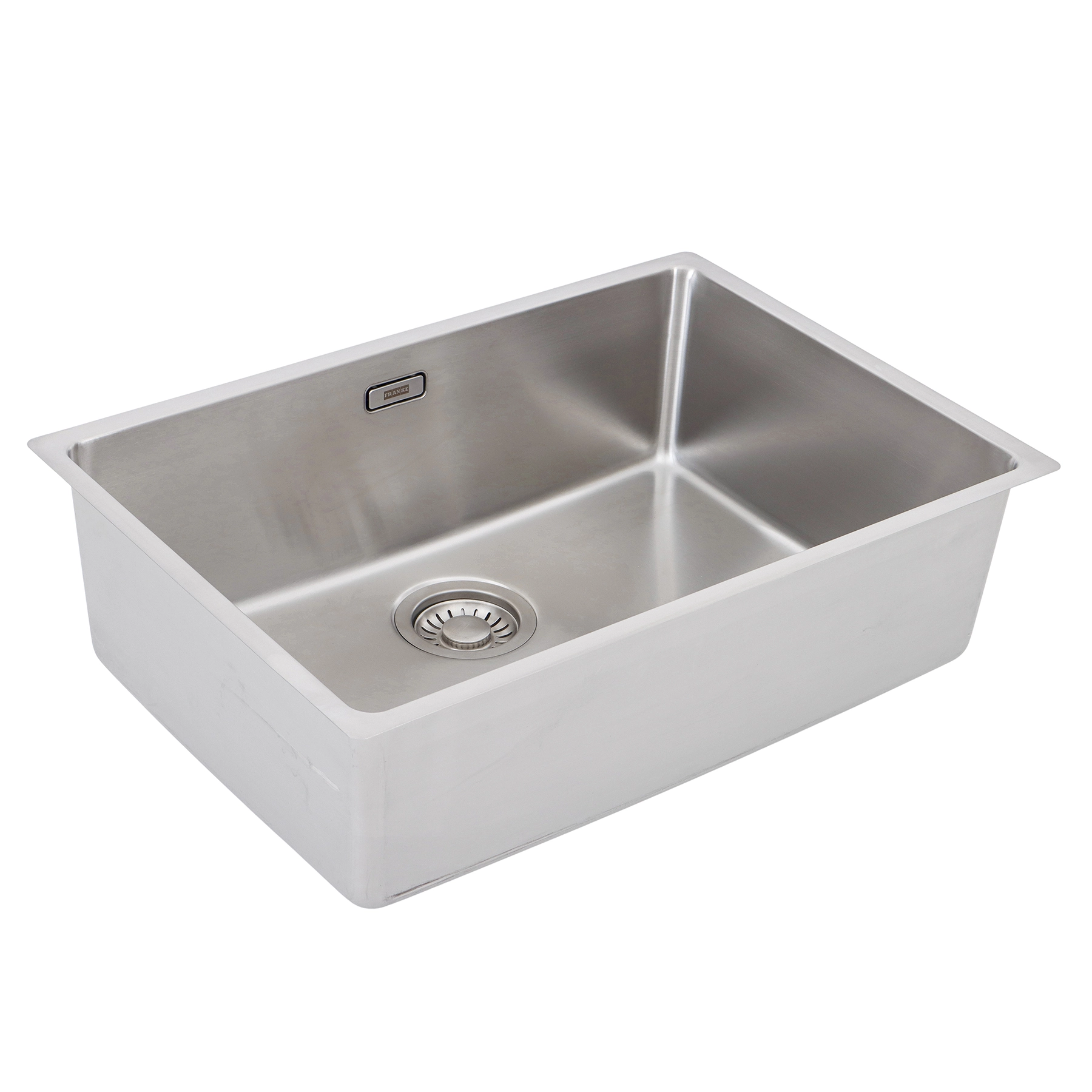 Cuba para Cozinha Gourmet Embutir Inox 304 60x40x20cm 1mm com Tábua Cesto Guia Telecópica e Sifão Linea Franke