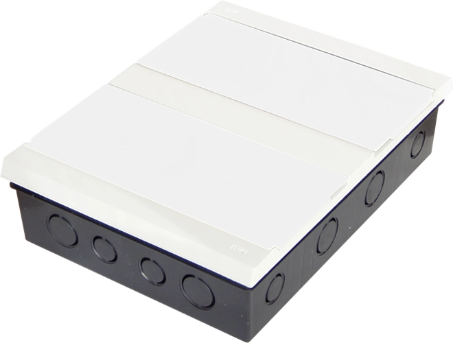 Centrinho Pvc Embutir Para 12 Disjuntores Din Branco Tampa Branca Vazio