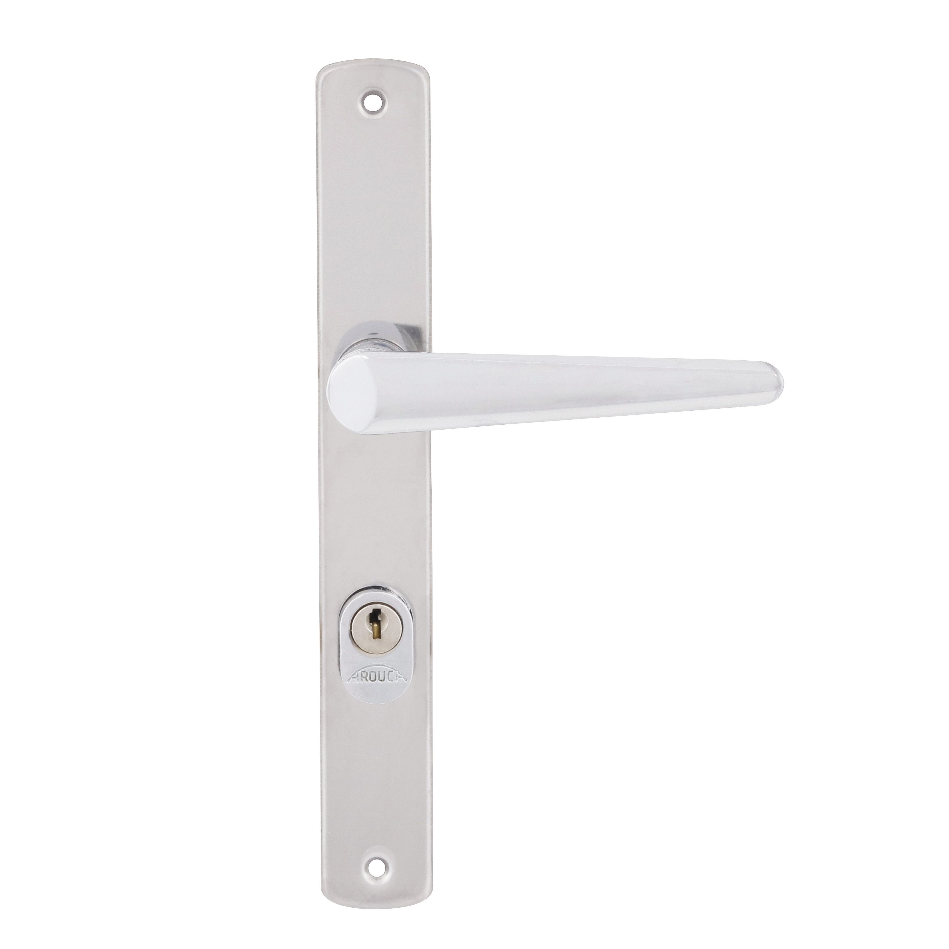 Fechadura Perfil Estreito Arouca para Porta Interna Cromado 22mm Chave Simples 120926