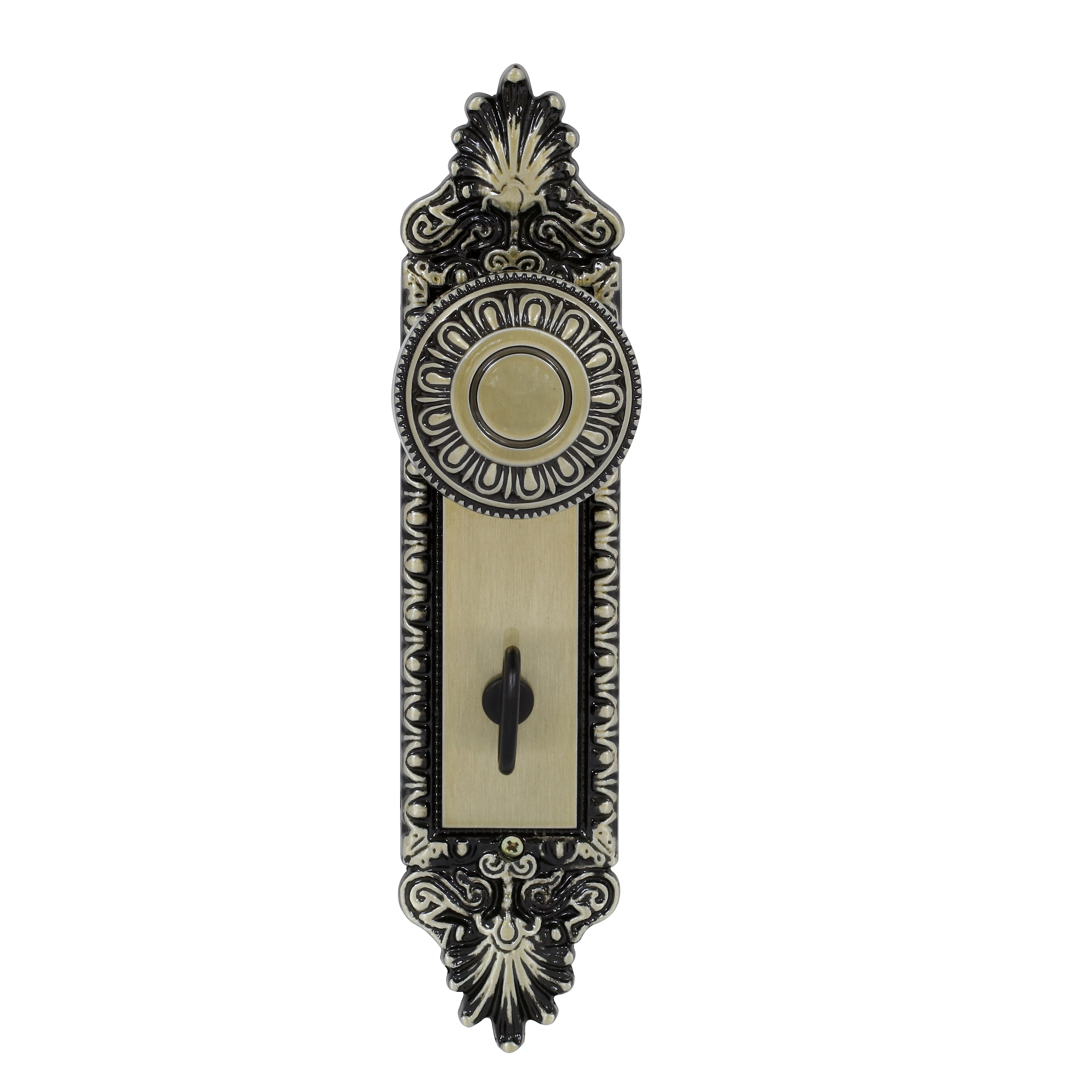 Fechadura Arouca para Porta do Banheiro Antique 55mm Chave Simples Mercúrio