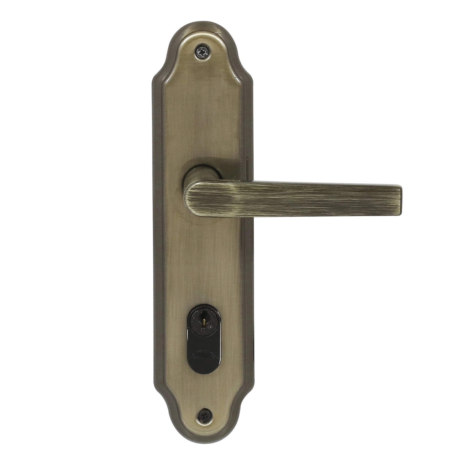 Fechadura para Porta de Entrada Arouca Uno Antique (Oxidado) 40mm Aço Inox Chave Simples