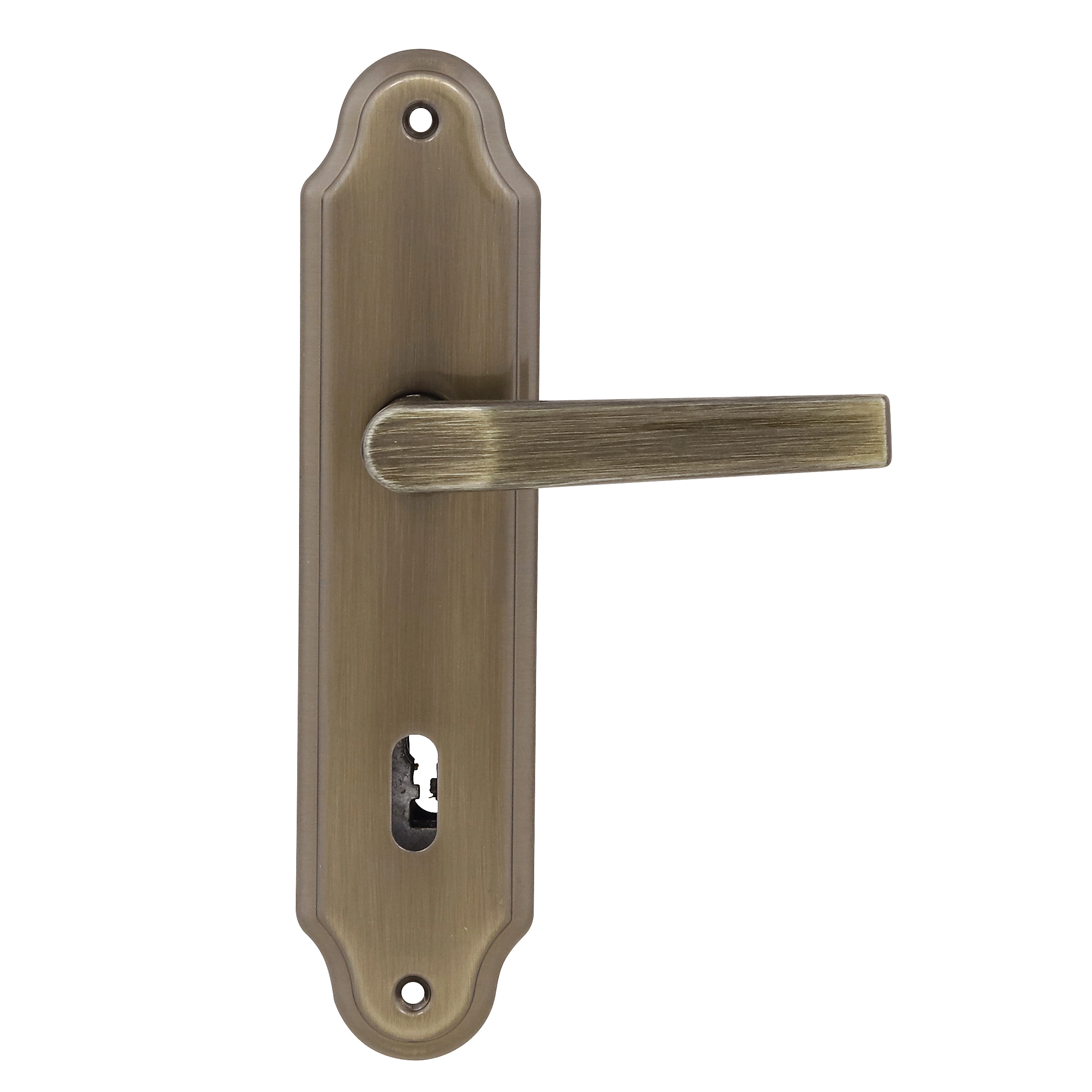 Fechadura para Porta Interna Arouca Uno Antique (Oxidado) 40mm Aço Inox Chave Simples