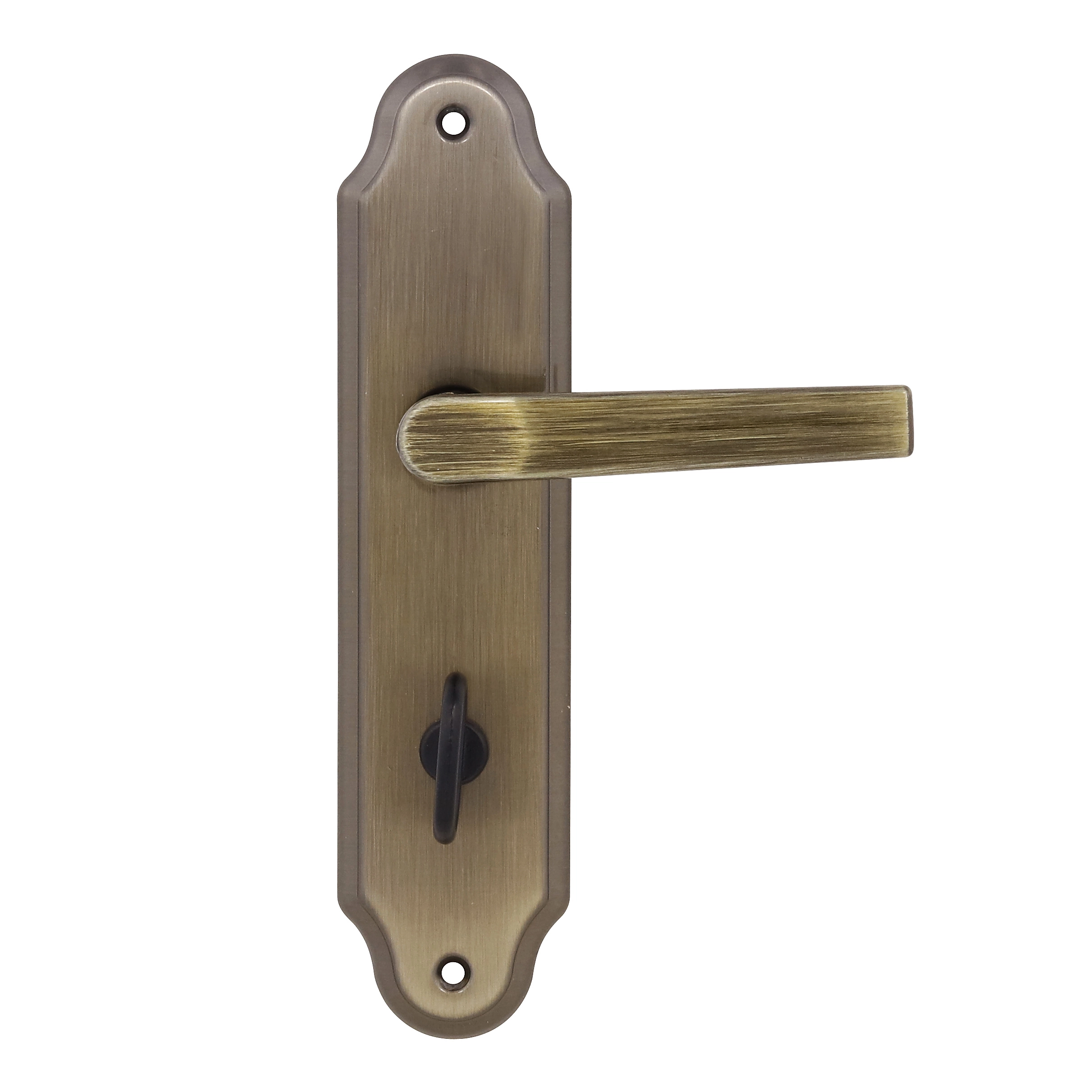 Fechadura para Porta do Banheiro Arouca Uno Antique (Oxidado) 40mm Aço Inox Chave Simples