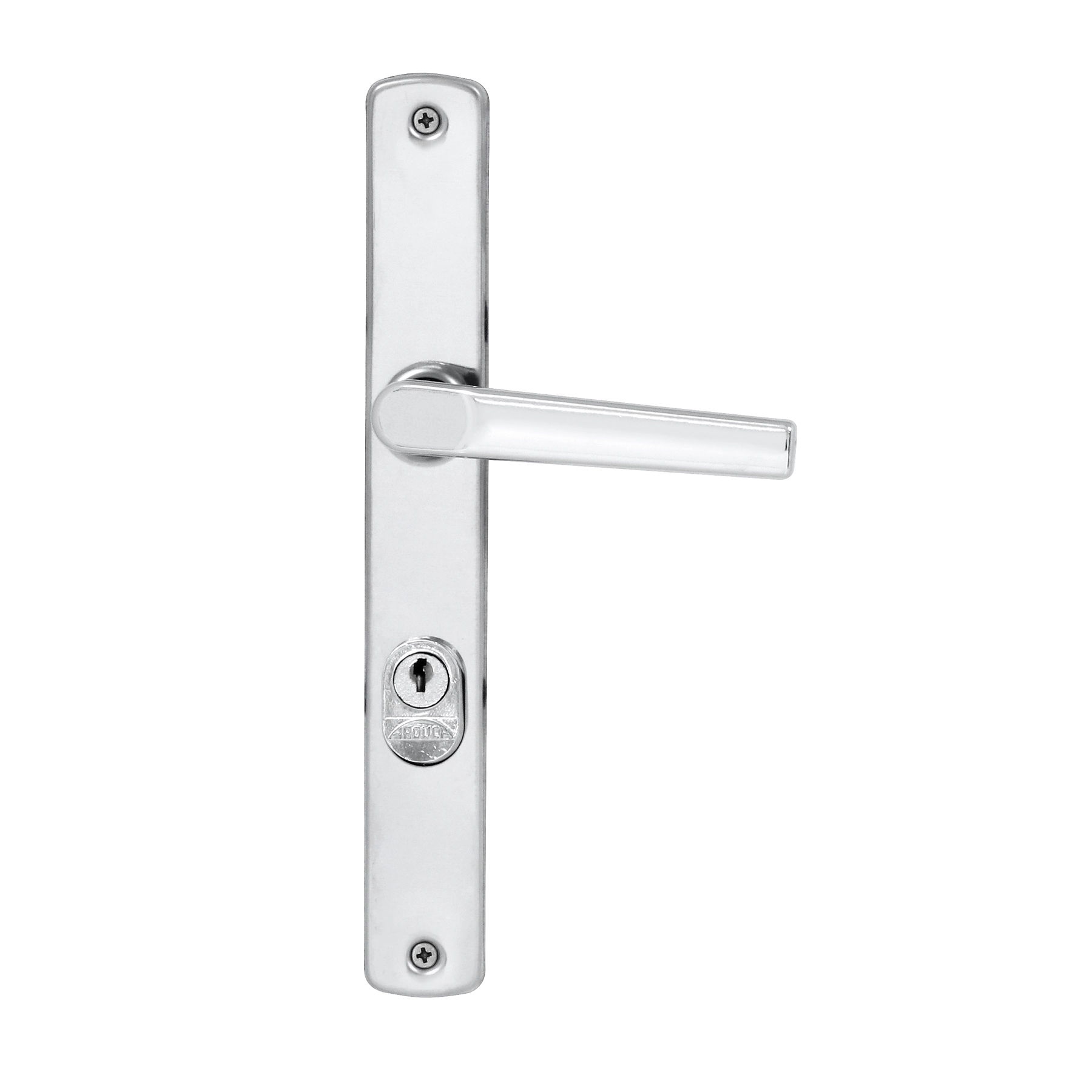 Fechadura Perfil Estreito para Porta Interna Arouca 120940 Cromado 22mm Aço Inox Chave Simples