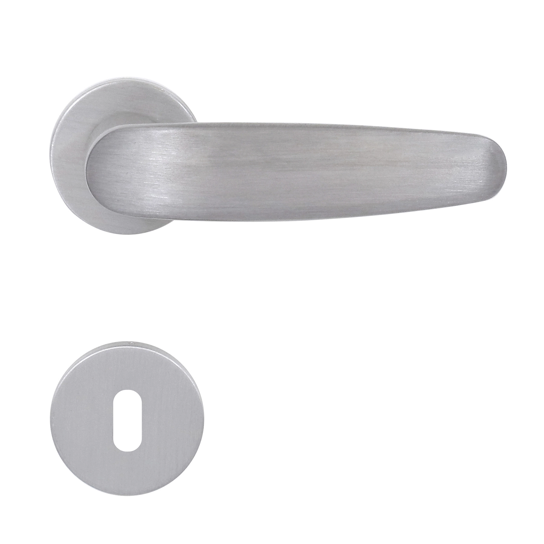 Fechadura para Porta Interna Acetinado 40mm Comum com Roseta Polo Arouca