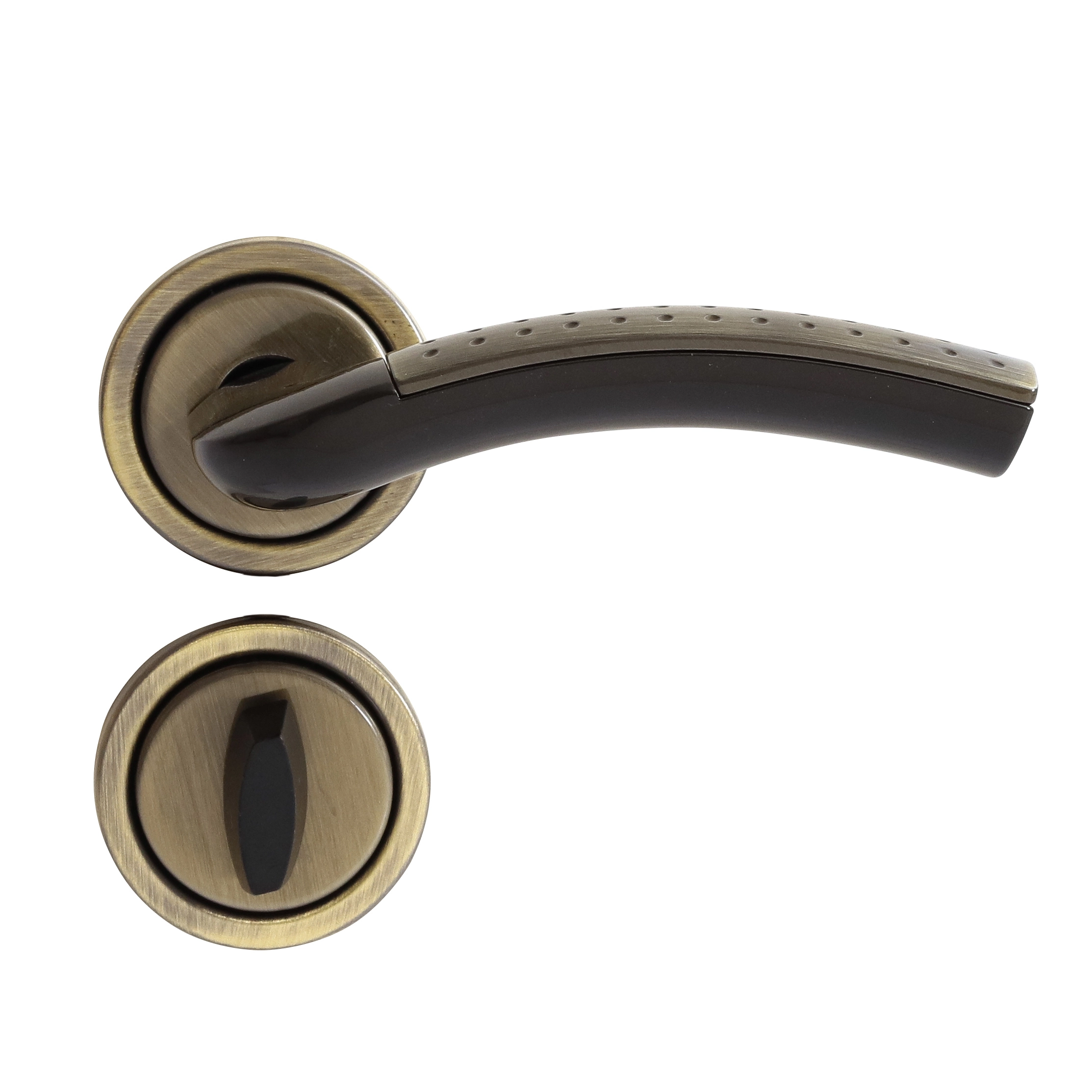 Fechadura para Porta de Banheiro Antique 55mm Comum com Roseta Hebe Arouca