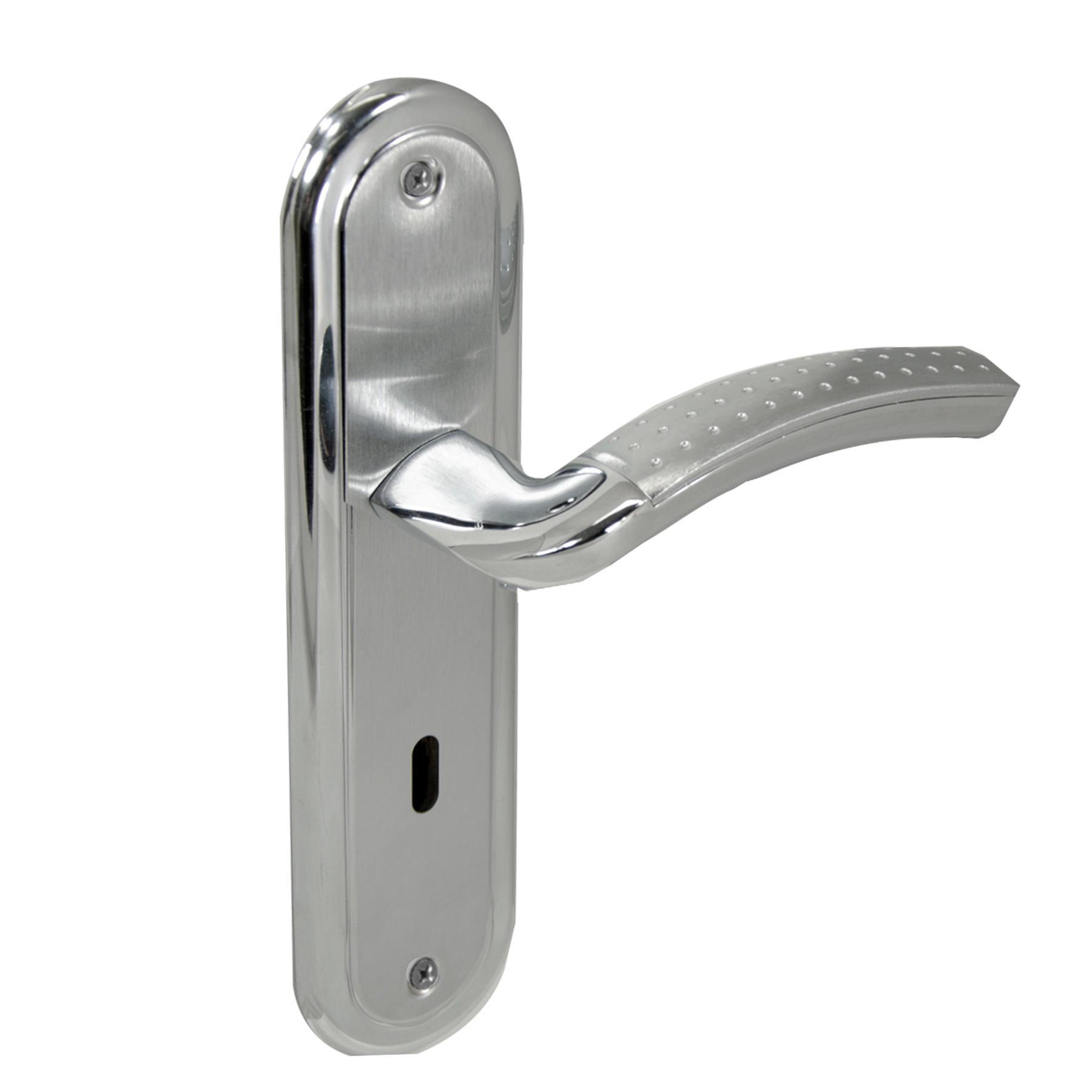 Fechadura Arouca para Porta Interna Cromado 55mm Chave Simples Hebe