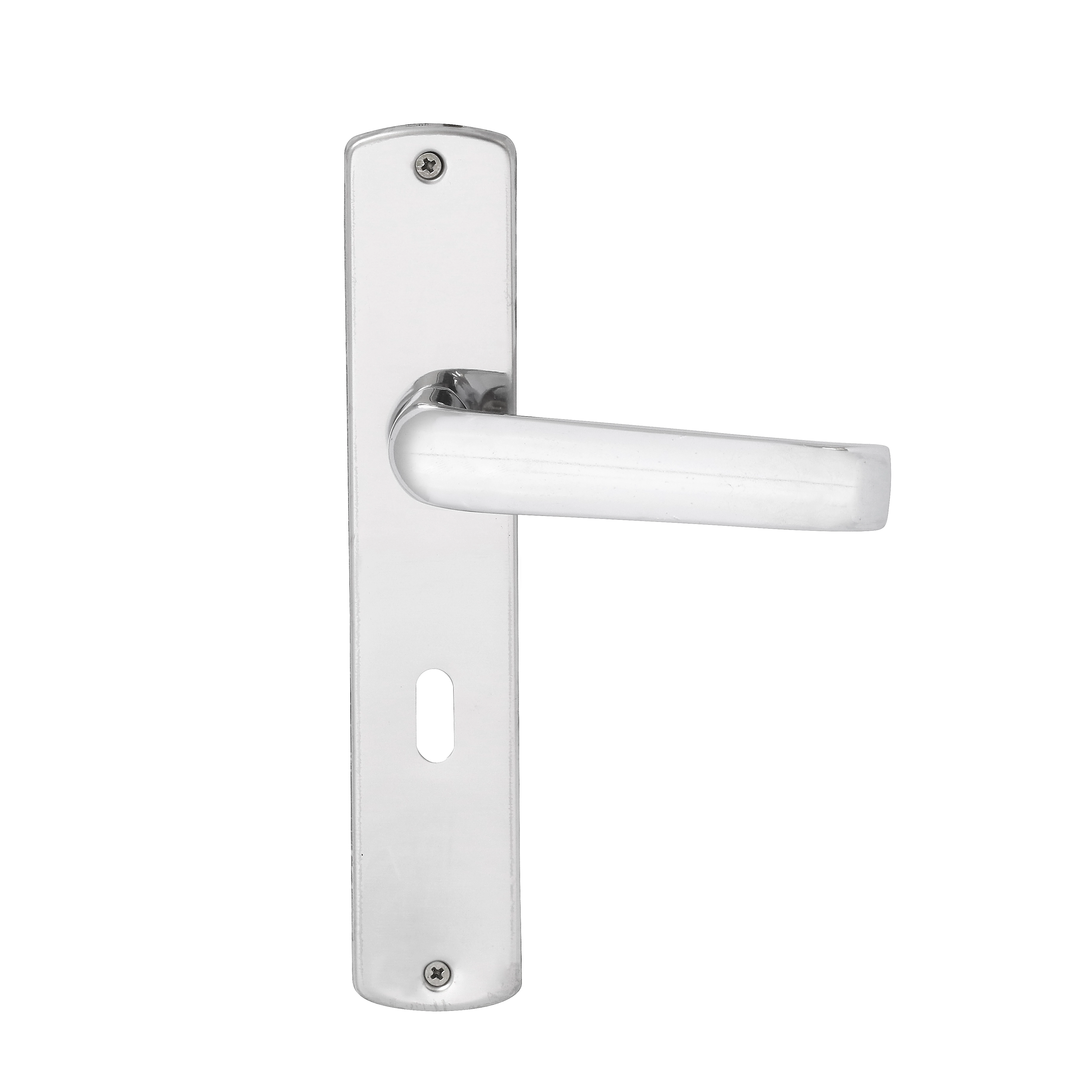 Fechadura para Porta Interna Arouca Victoria Cromado 40mm Aço Inox Chave Simples