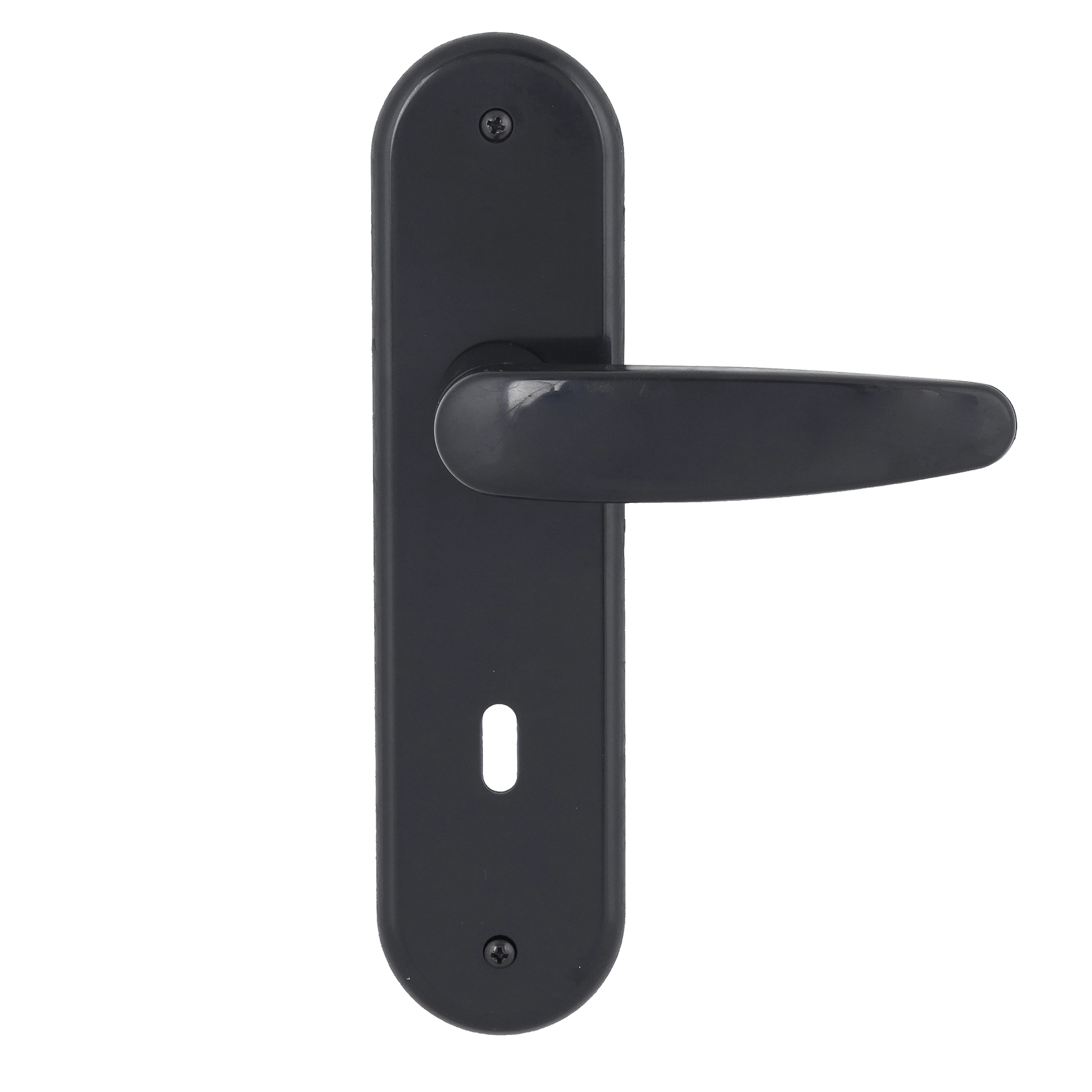 Fechadura Arouca para Porta Interna Preto 55mm Chave Simples Polo