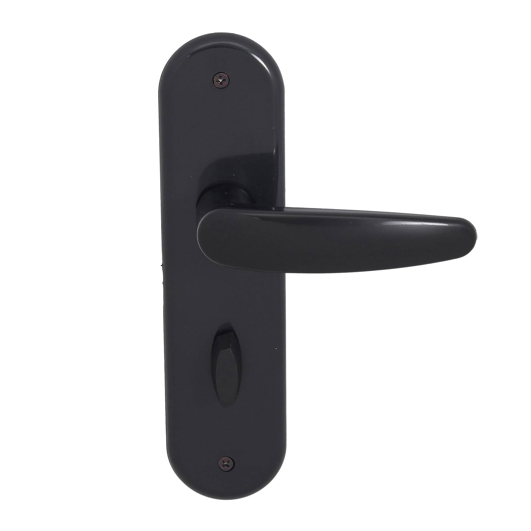 Fechadura Arouca para Porta do Banheiro Preto 55mm Chave Simples Polo