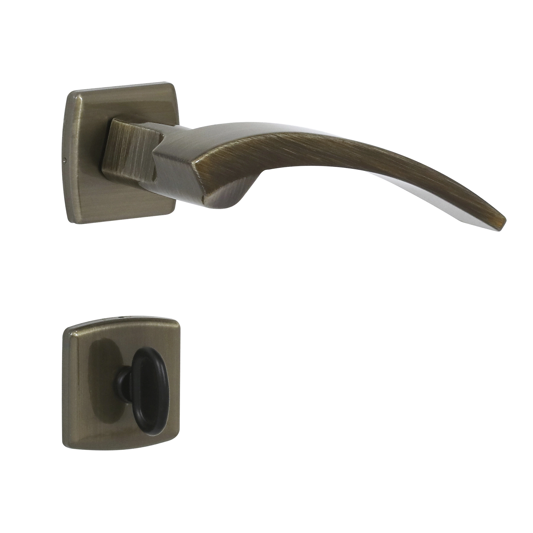 Fechadura Arouca para Porta do Banheiro Antique 45mm Chave Simples Columbia