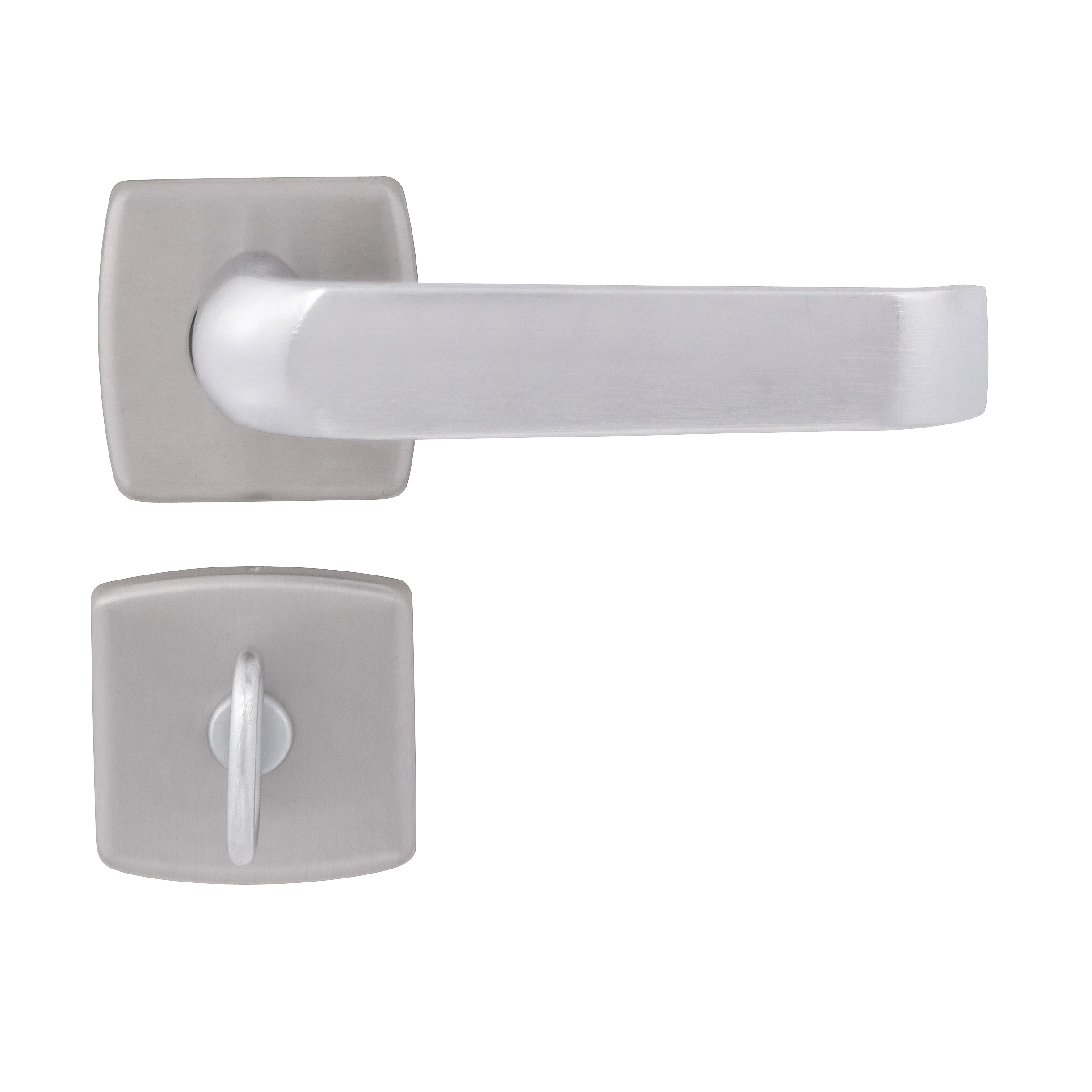 Fechadura para Porta do Banheiro Arouca Victoria Acetinado 45mm Aço Inox Chave Simples