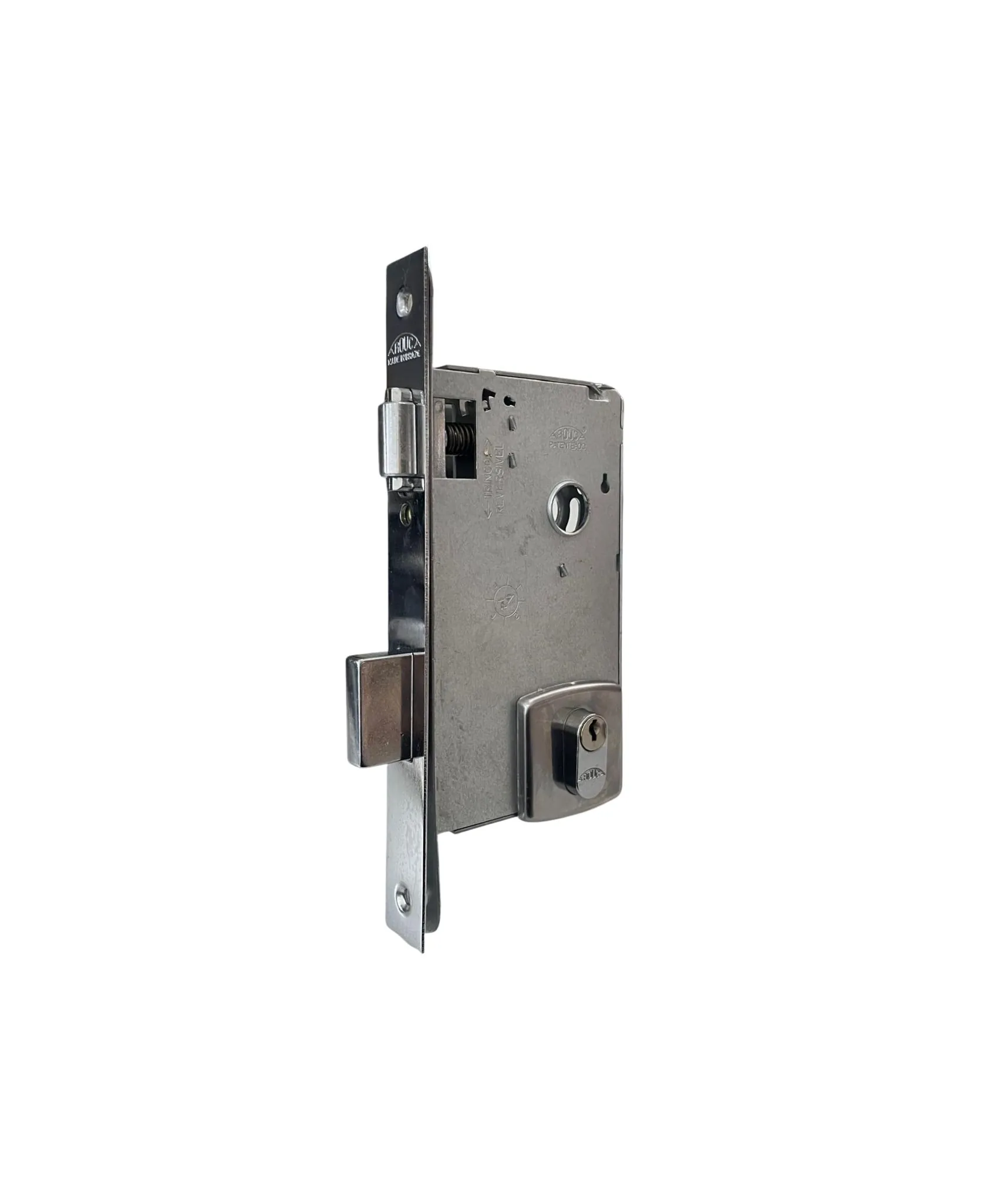 Fechadura Externa Rolete Arouca Modelo 4010/55/081 - Lc - Cromado