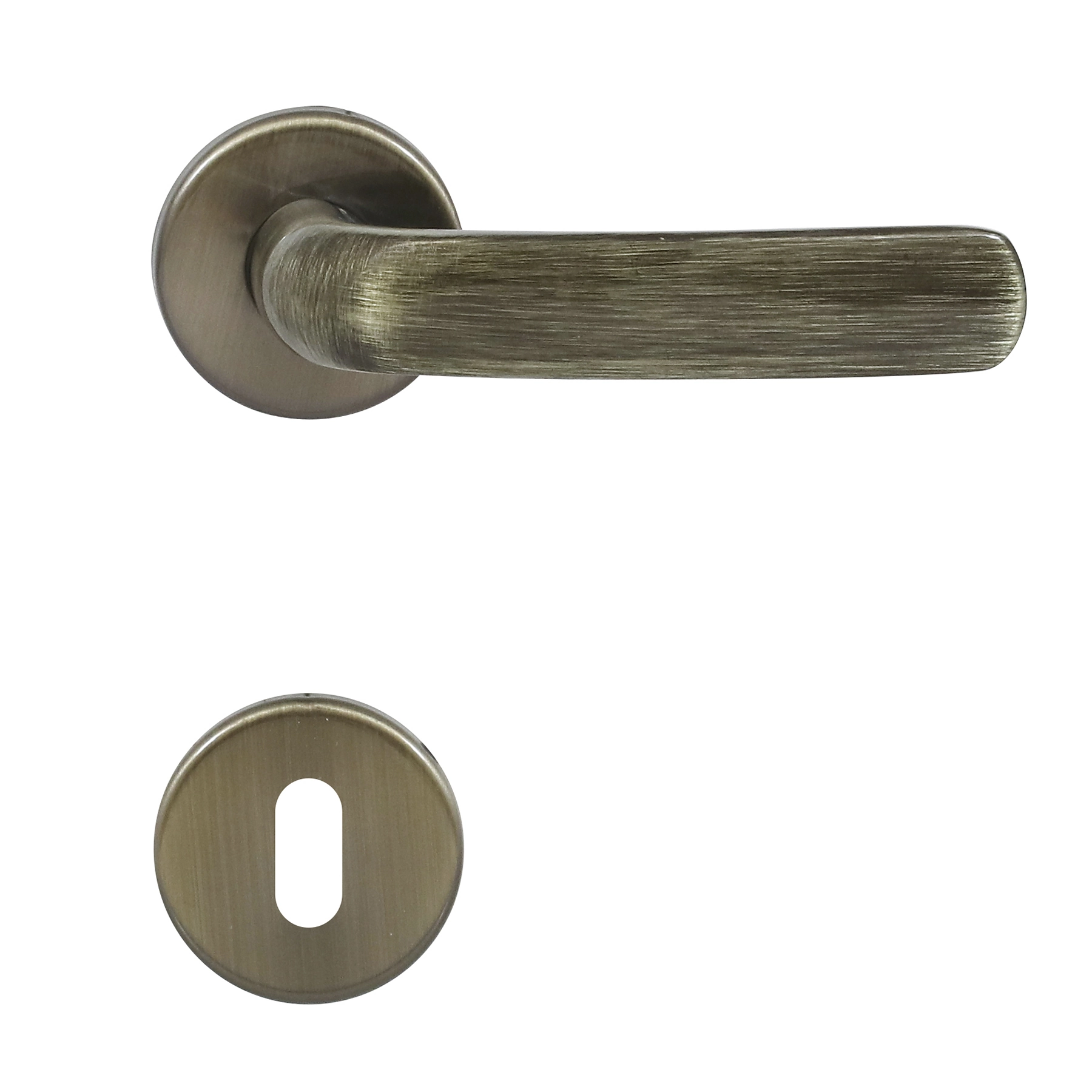 Fechadura para Porta Interna Arouca Idea Antique (Oxidado) 40mm Aço Inox Chave Simples