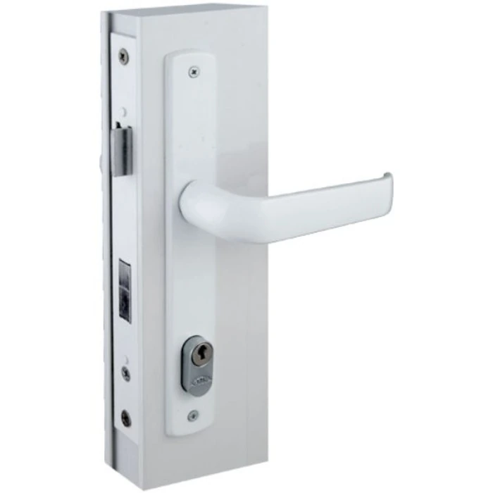 Fechadura Serraheiro Perfil Estreito Externa 20mm Branca 110959-z Zeb Arouca