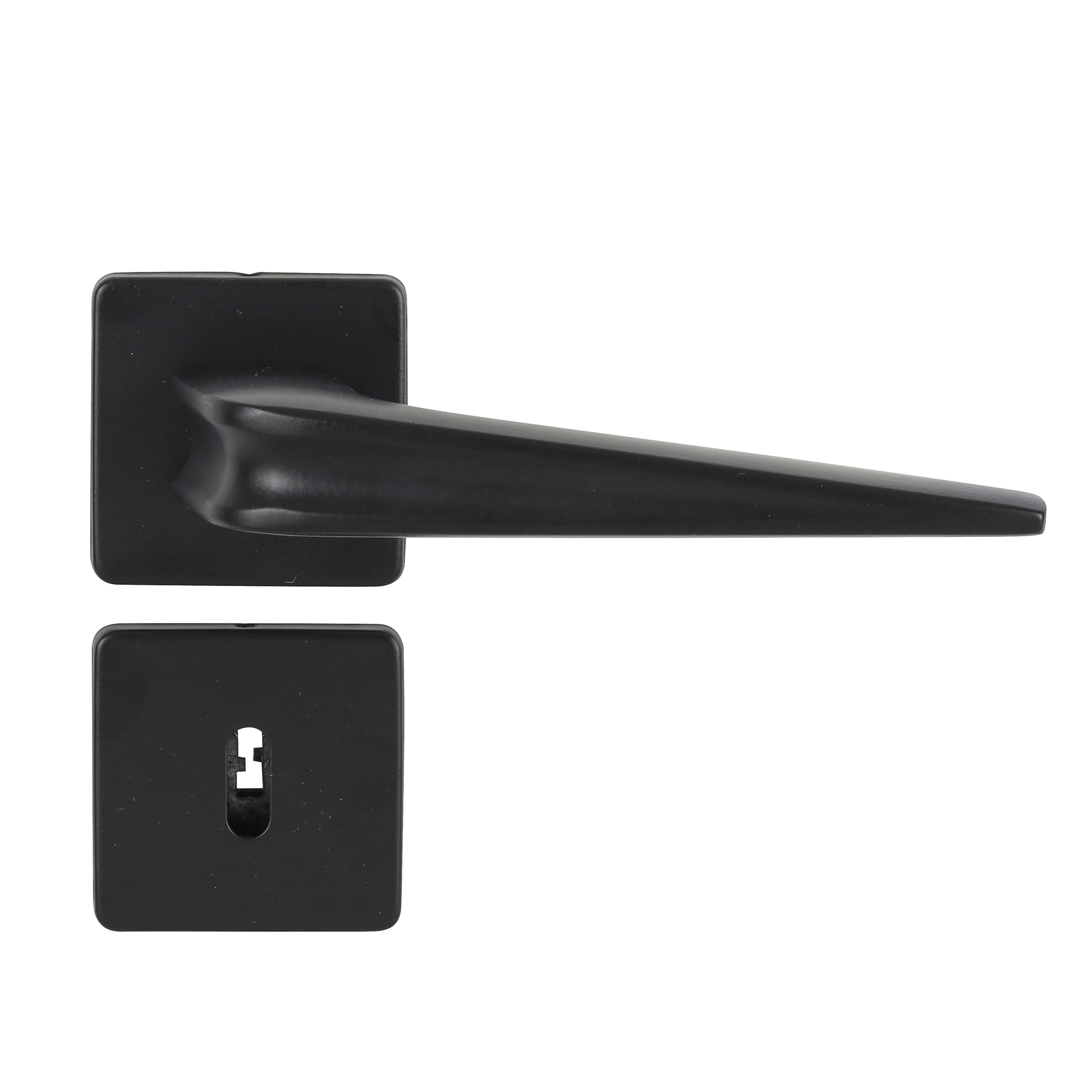 Fechadura Arouca para Porta Interna Preto 55mm Chave Simples Chevron
