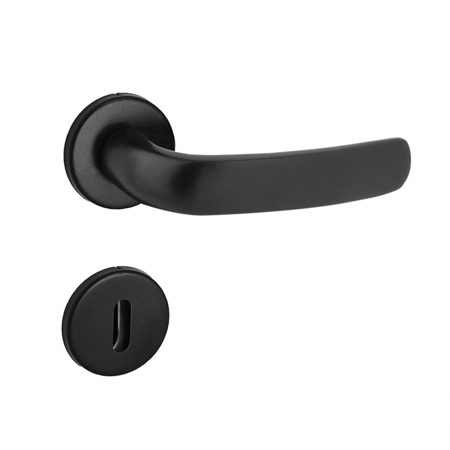 Fechadura para Porta Interna Arouca Idea Preto 40mm Aço Inox Chave Simples