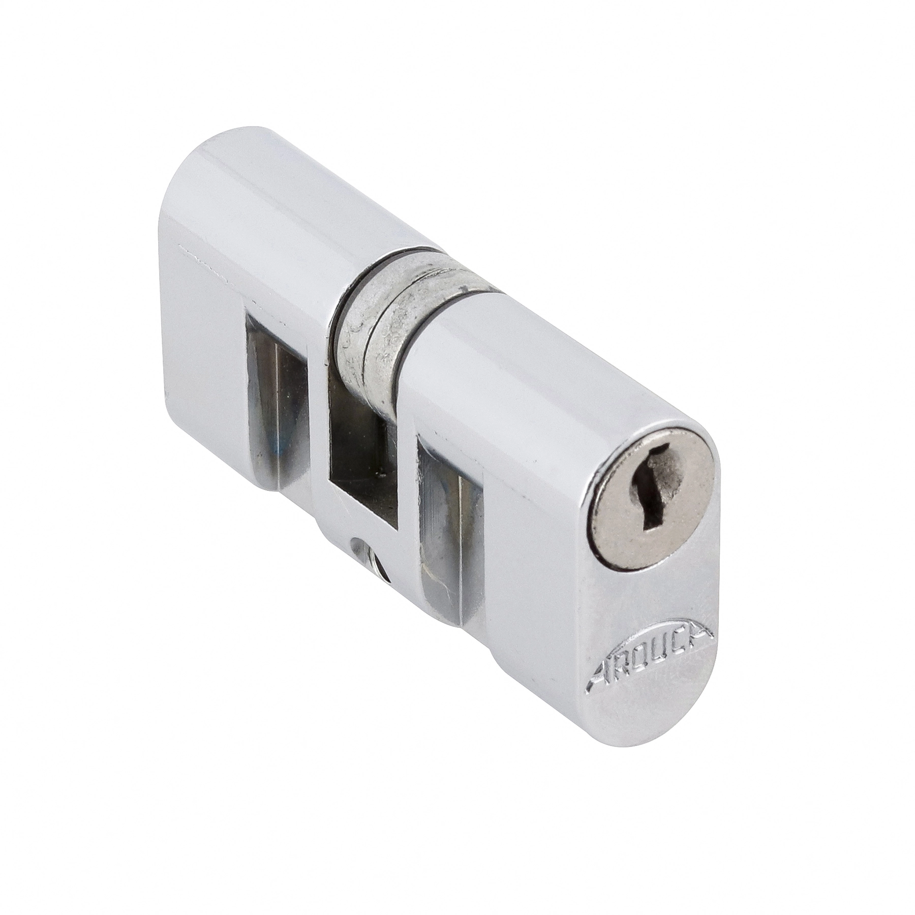 Cilindro para Porta de Entrada Arouca BL CL2010ZC Cromado Aço Inox Chave Simples