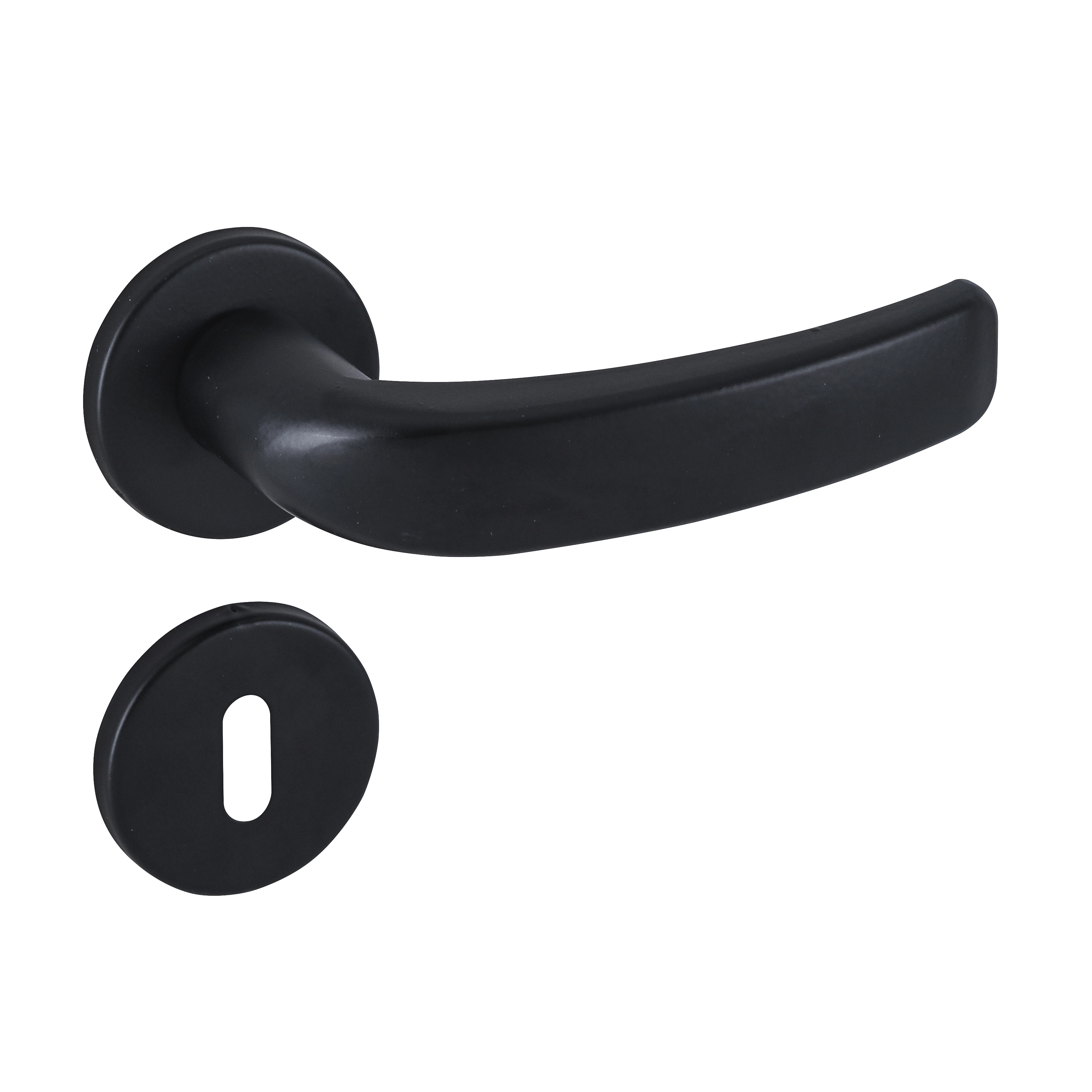 Fechadura para Porta Interna Arouca Landau Preto 40mm Aço Inox Chave Simples