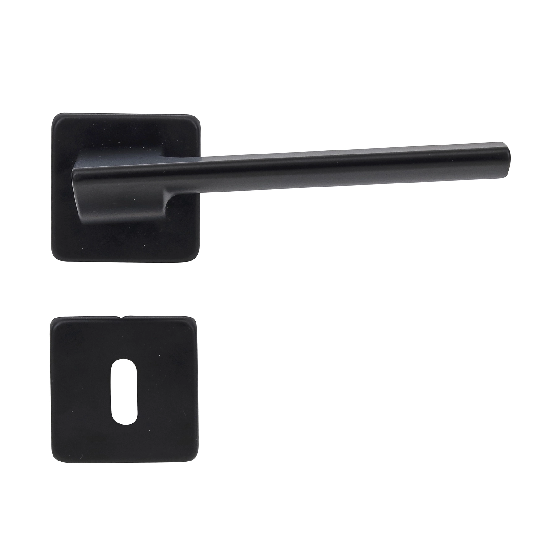 Fechadura para Porta Interna Arouca Sofia Preto 55mm Aço Inox Chave Simples