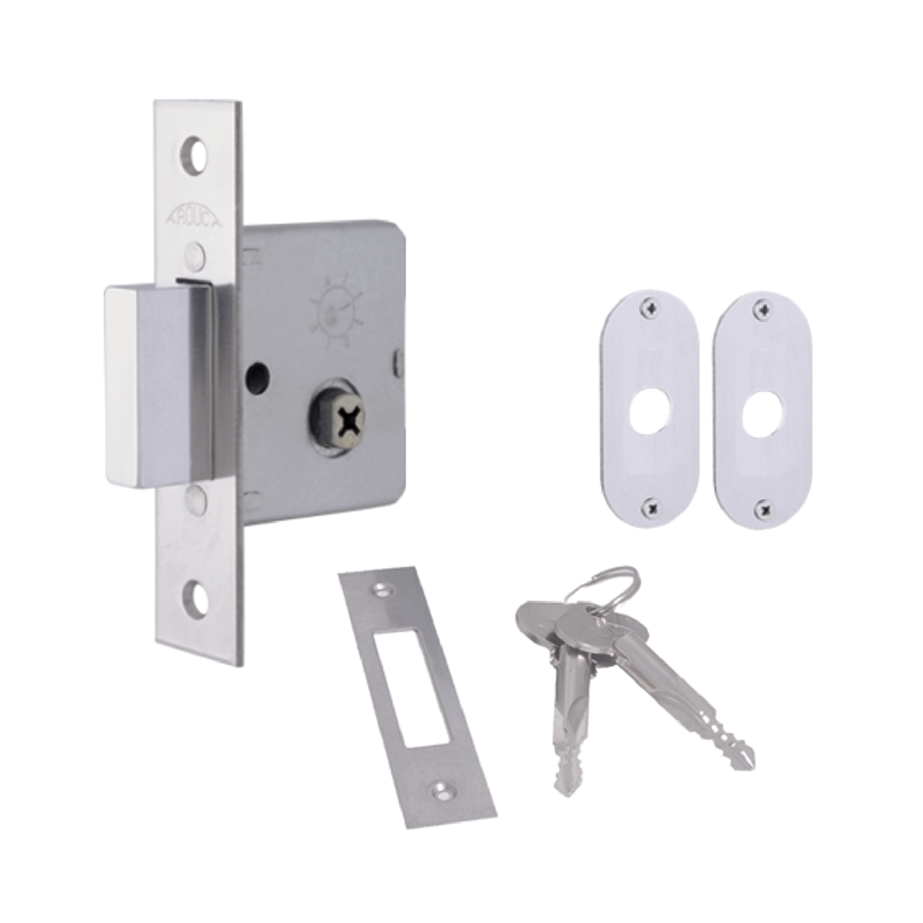 Fechadura Arouca para Porta de Entrada Cromado 27,5mm Inox Chave Tetra BL4001/198-IP
