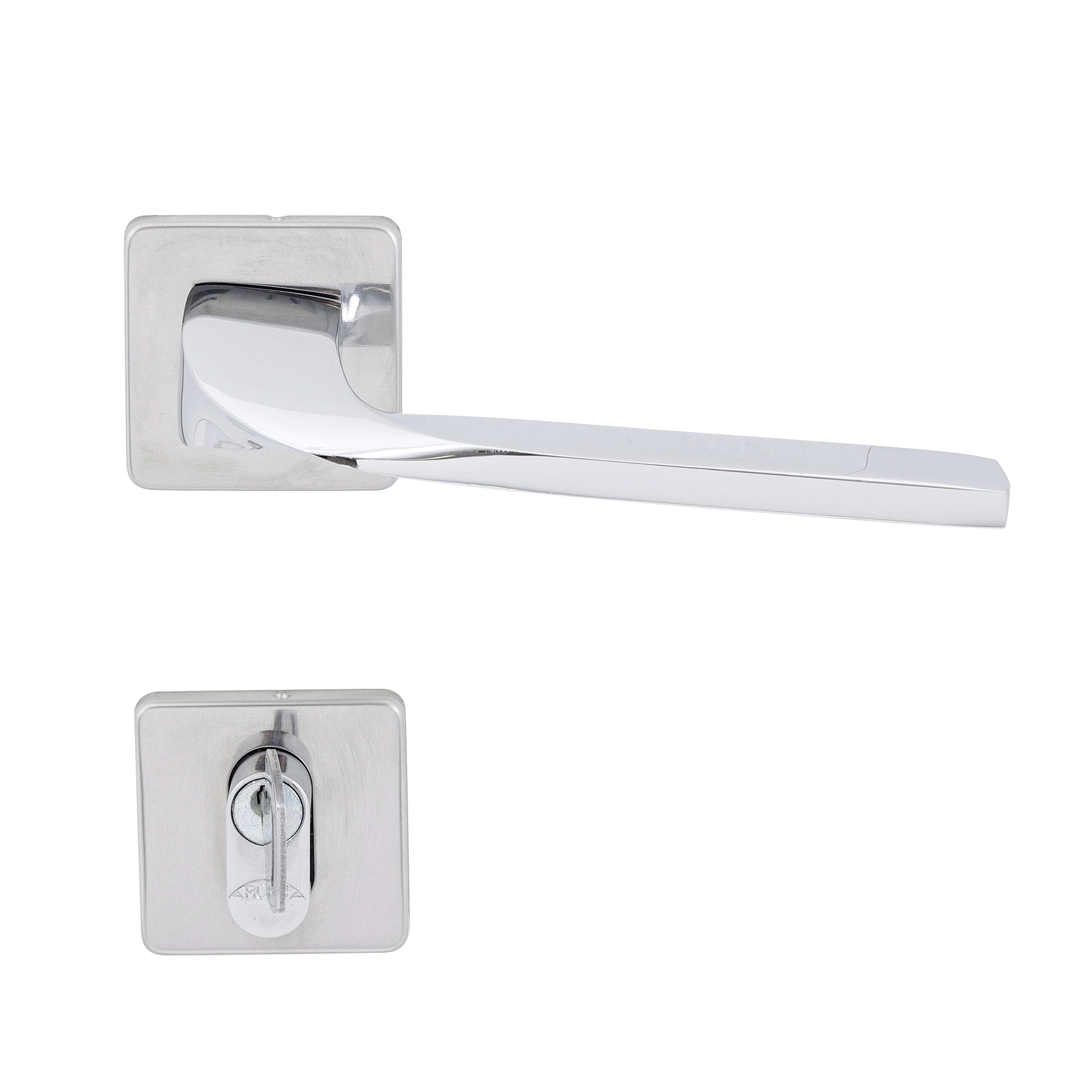 Fechadura para Porta Interna Arouca 1080595/55-Z Cromado 55mm Aço Chave Simples