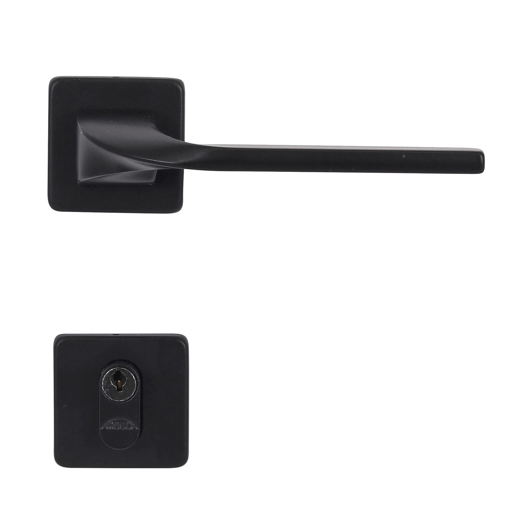 Fechadura para Porta Interna Arouca 1080595/55-Z Preto 55mm Aço Chave Simples