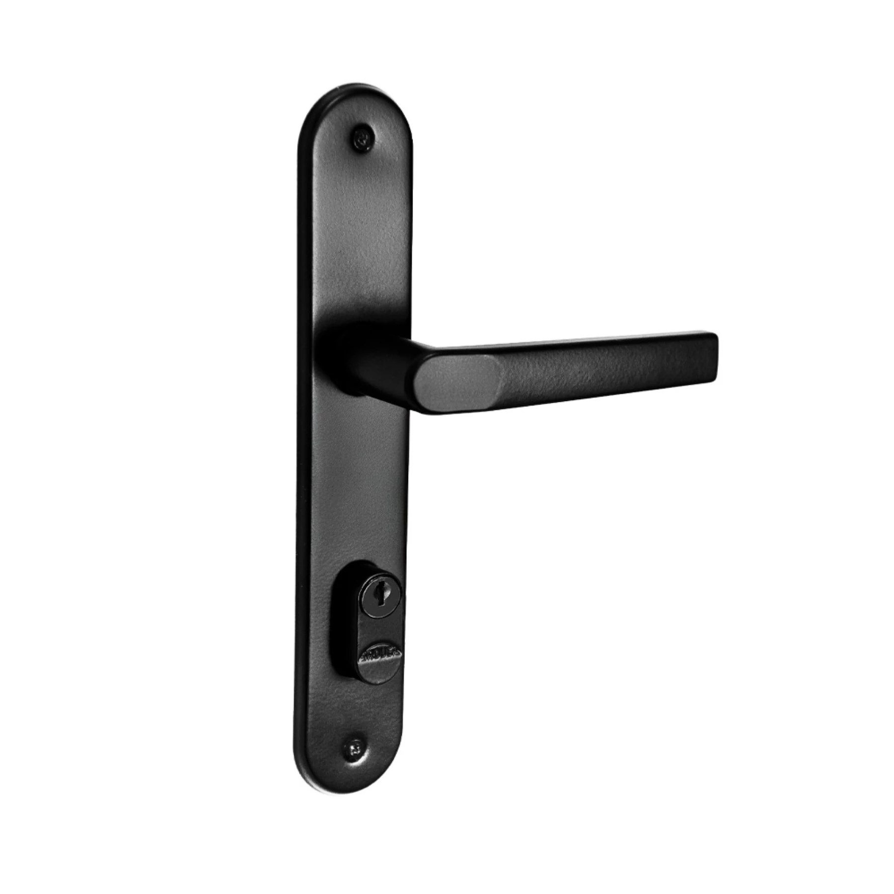 Fechadura para Porta de Entrada Arouca Mobi Preto 40mm Aço Inox Chave Simples