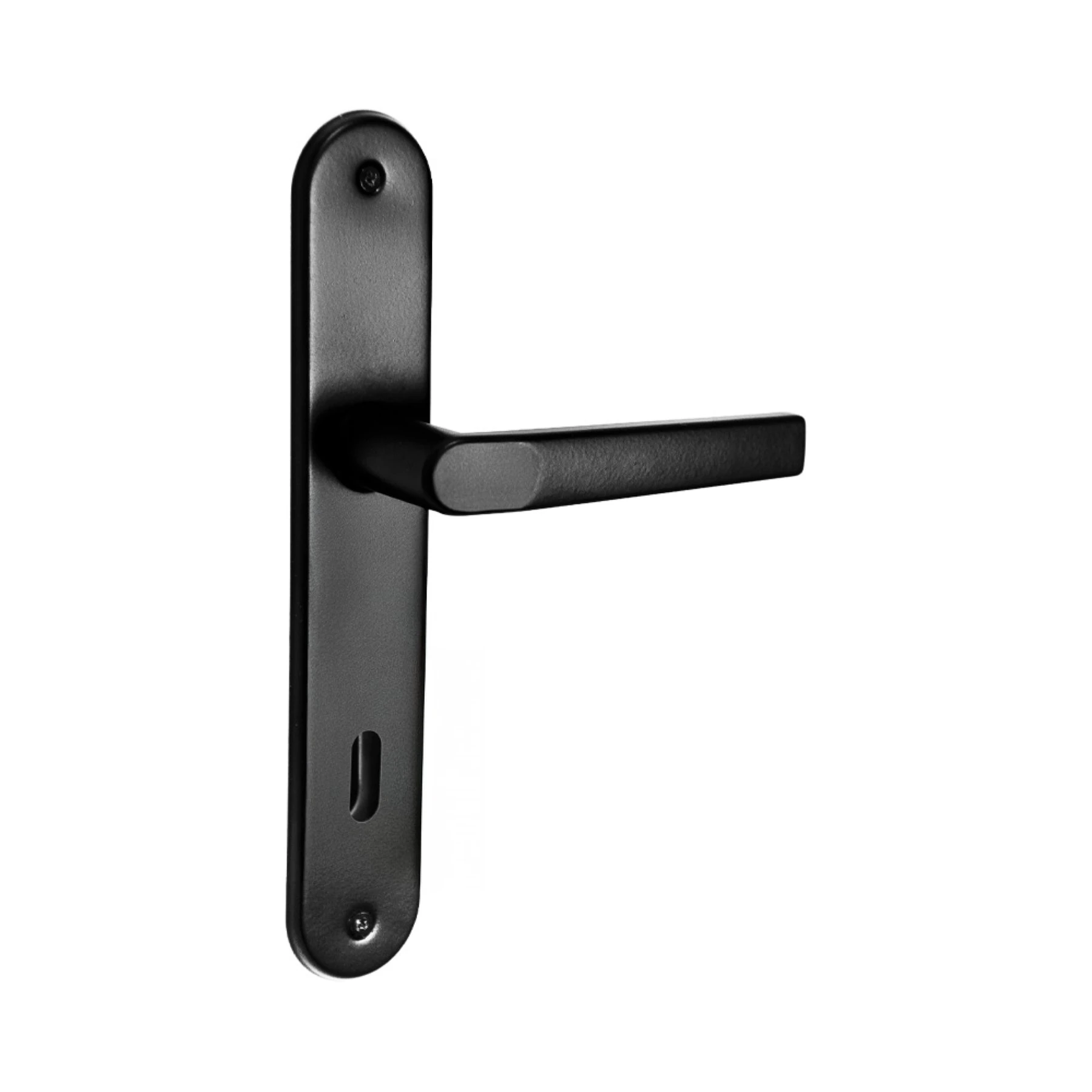 Fechadura para Porta Interna Arouca Mobi Preto 40mm Aço Inox Chave Simples