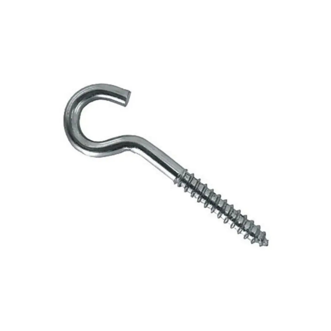 Parafuso Gancho Zincado P/ Bucha 6mm - Unidade