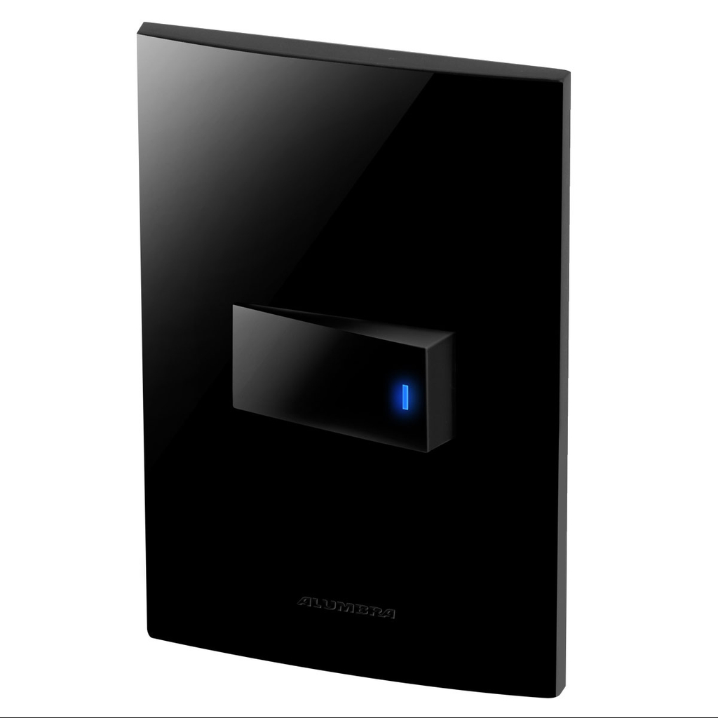 Conjunto 1 Interruptor Led - Inova Black Piano - Blp27