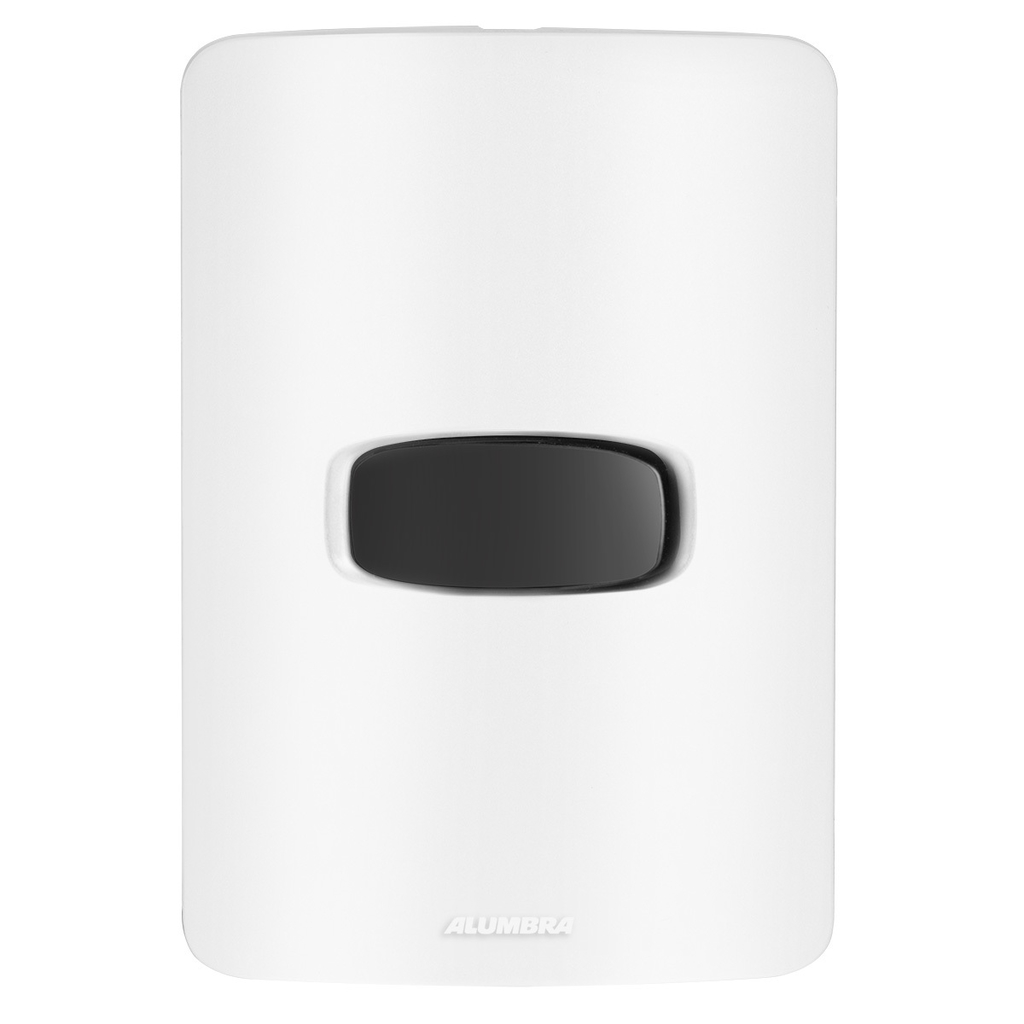 Conjunto 1 Interruptor Paralelo - Alumbra Gracia Branco / Preto - Gbp003