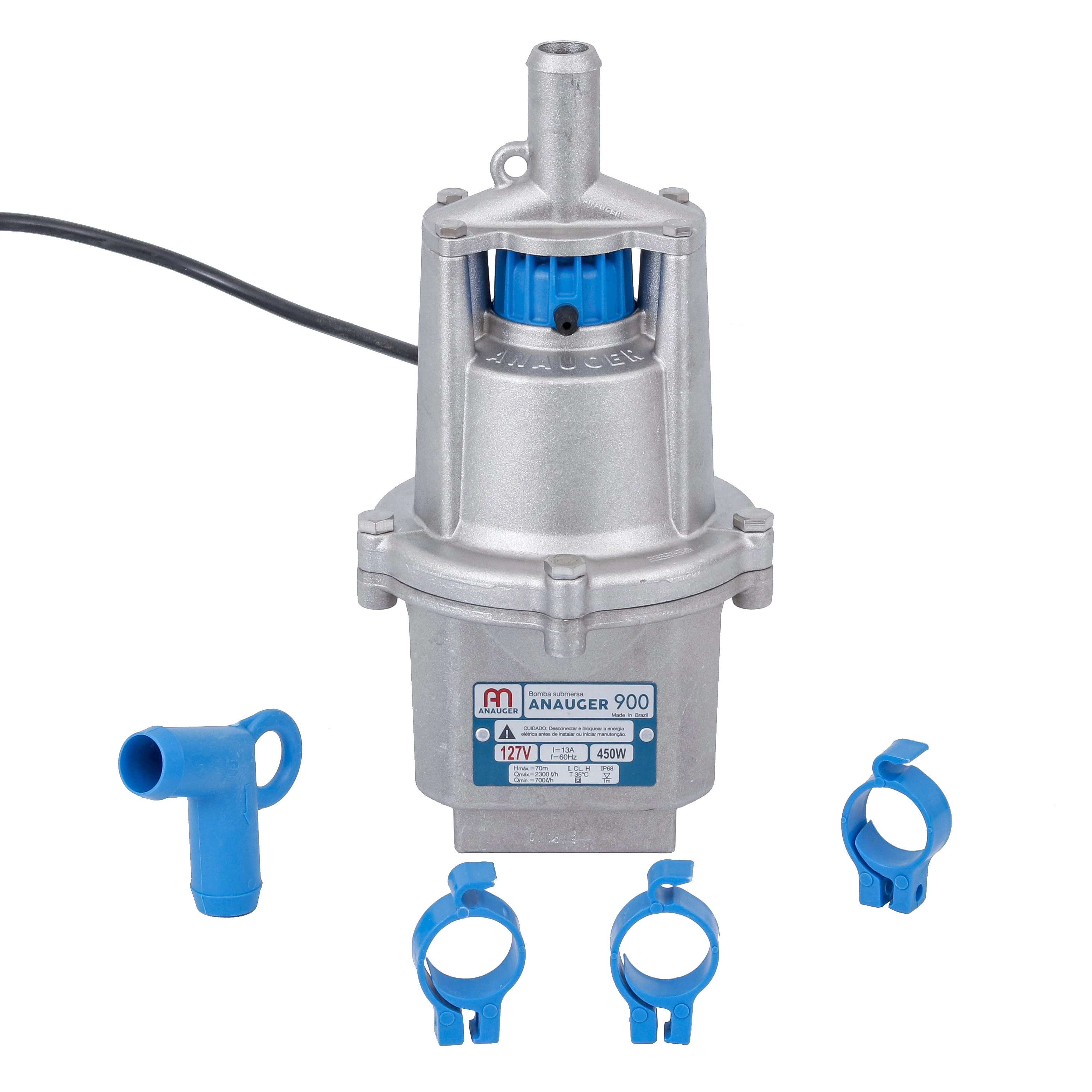 Bomba de Água Submersa 900 450W 127V(110V) Anauger