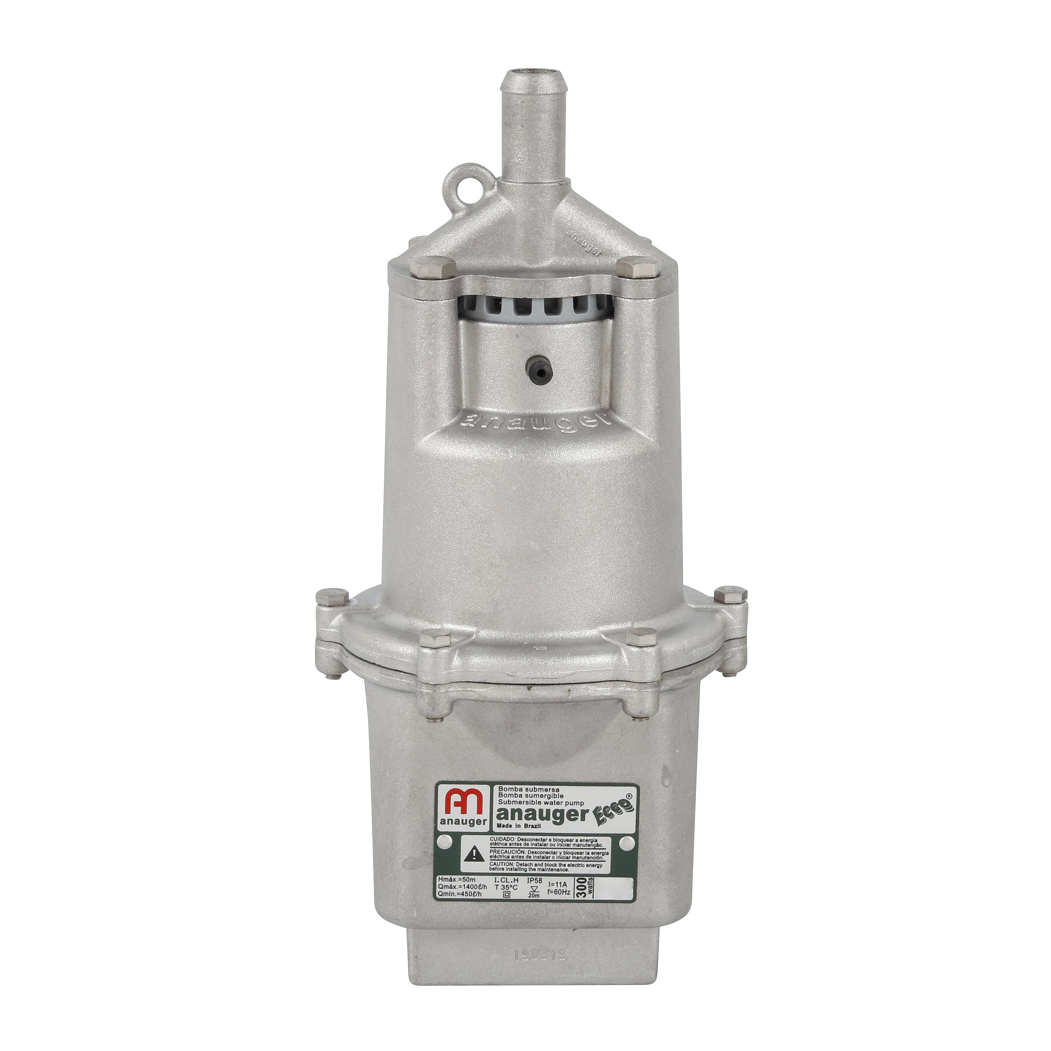 Bomba de Água Submersa Ecco 300W 127V(110V) Anauger