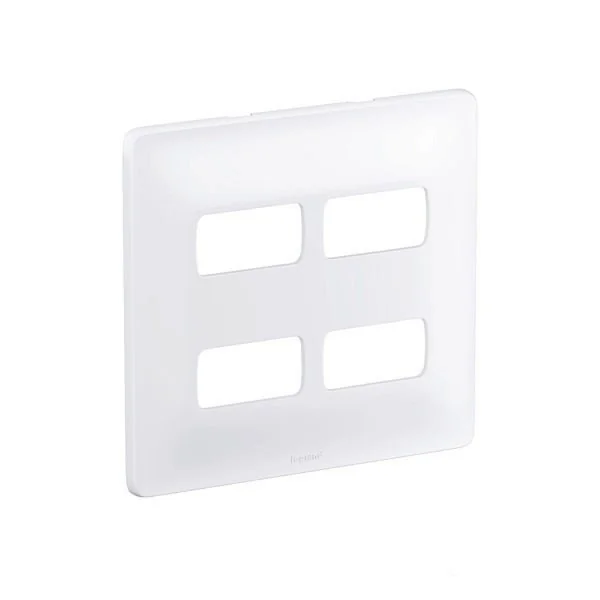Placa 4 Módulos + Suporte 4x4 - Pial Zeffia - 680175