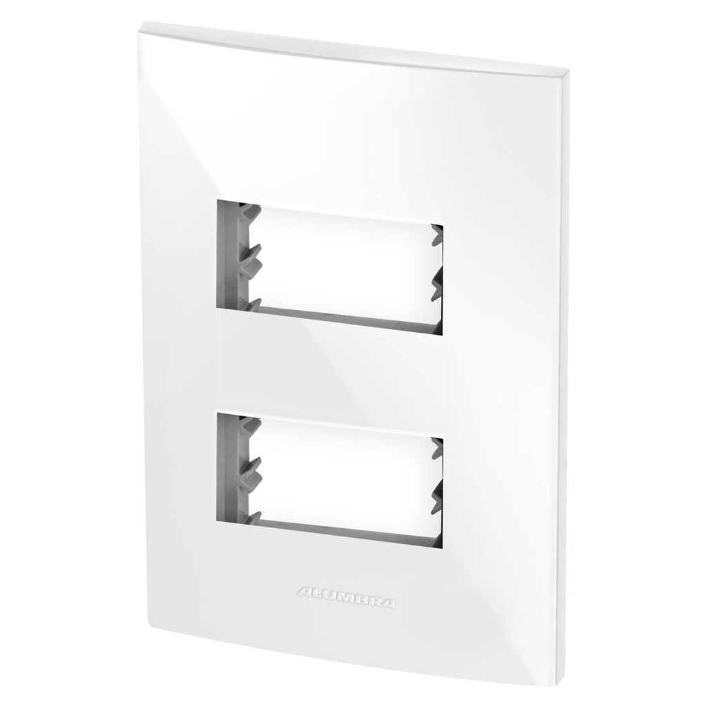 Placa 2 Módulos + Suporte 4x2 - Alumbra Inova Pro - 85001