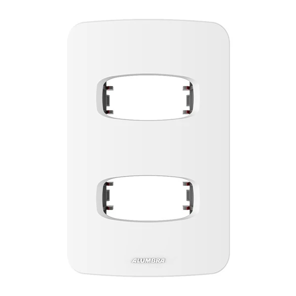 Placa 2 Módulos + Suporte 4x2 - Alumbra Gracia - 85301