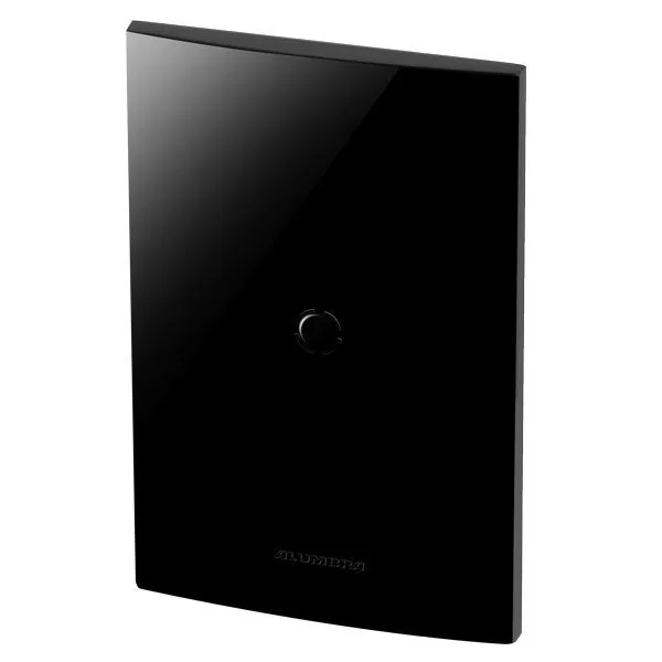 Placa Cega / Pré Corte Saída De Fio + Suporte 4x2 - Inova Black Piano - 85529