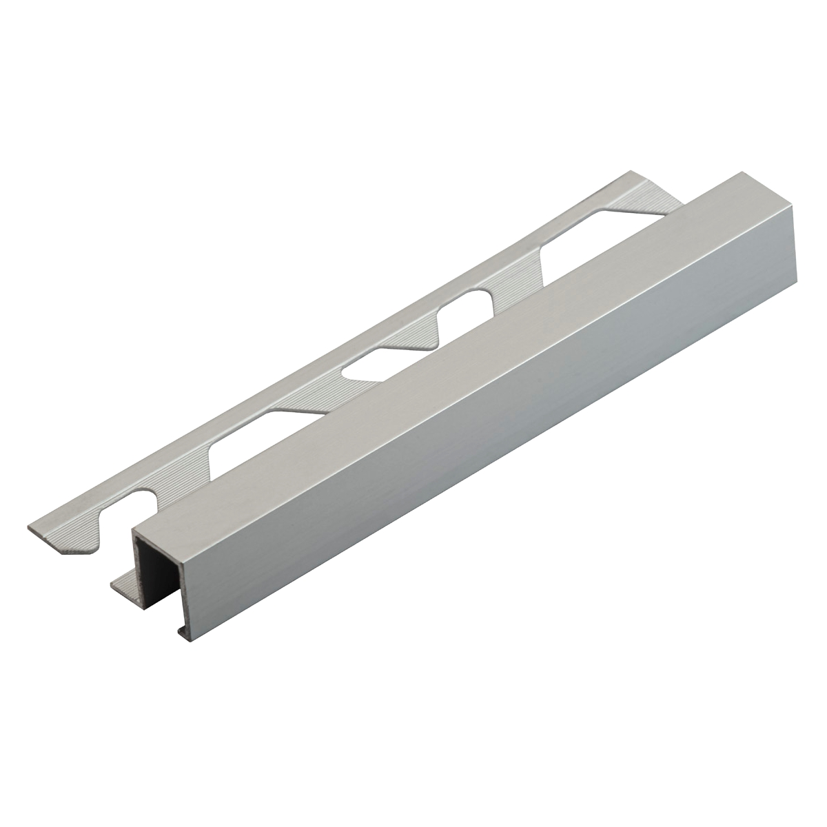Soleira Metálica Perfil Filete Aço Inox 10mmx12mmx 1,5 Metro Firenze Aluminio Escovado