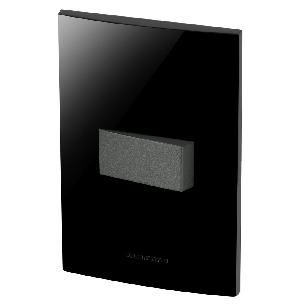 Conjunto 1 Interruptor Simples - Inova Black / Grafite - Bpg03