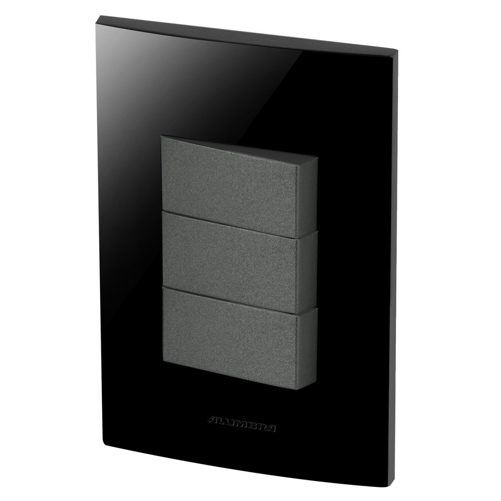 Conjunto 1 Simples + 2 Paralelos - Inova Black / Grafite - Bpg23