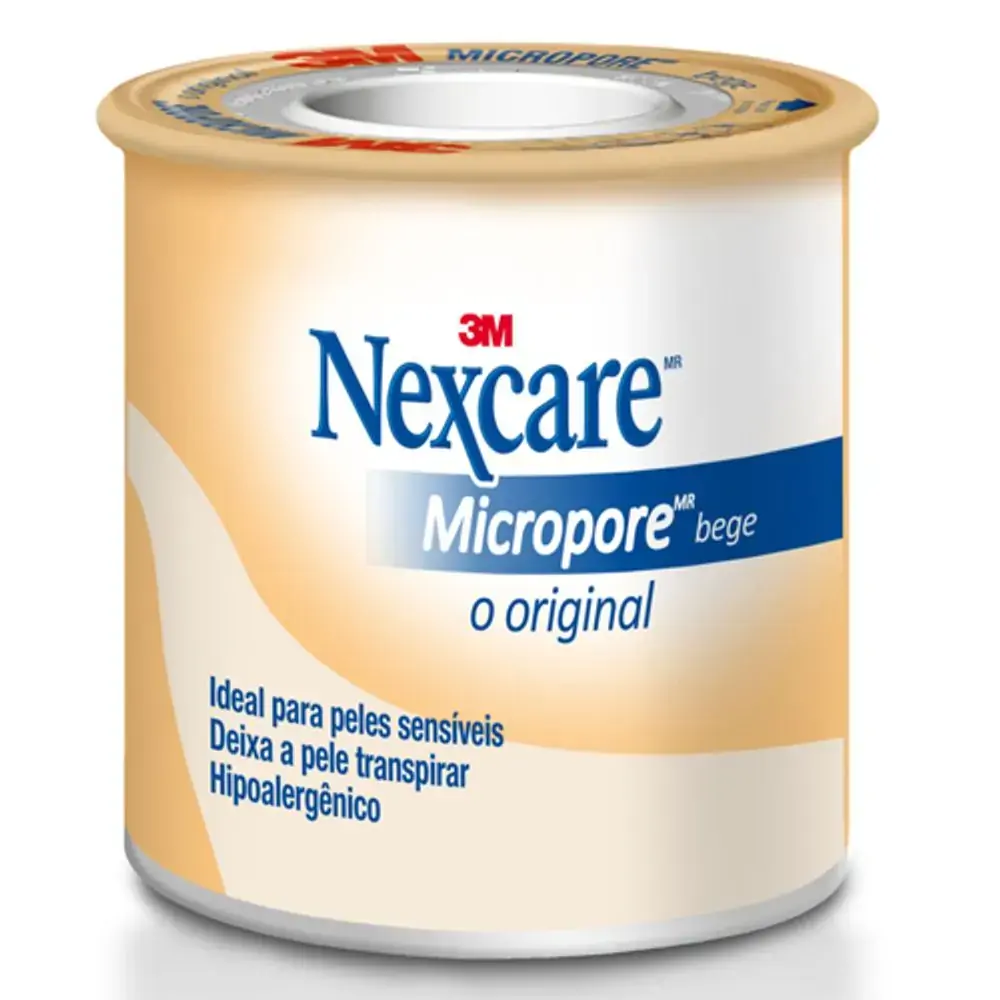 Fita Micropore Bege Nexcare 25mm X 90cm