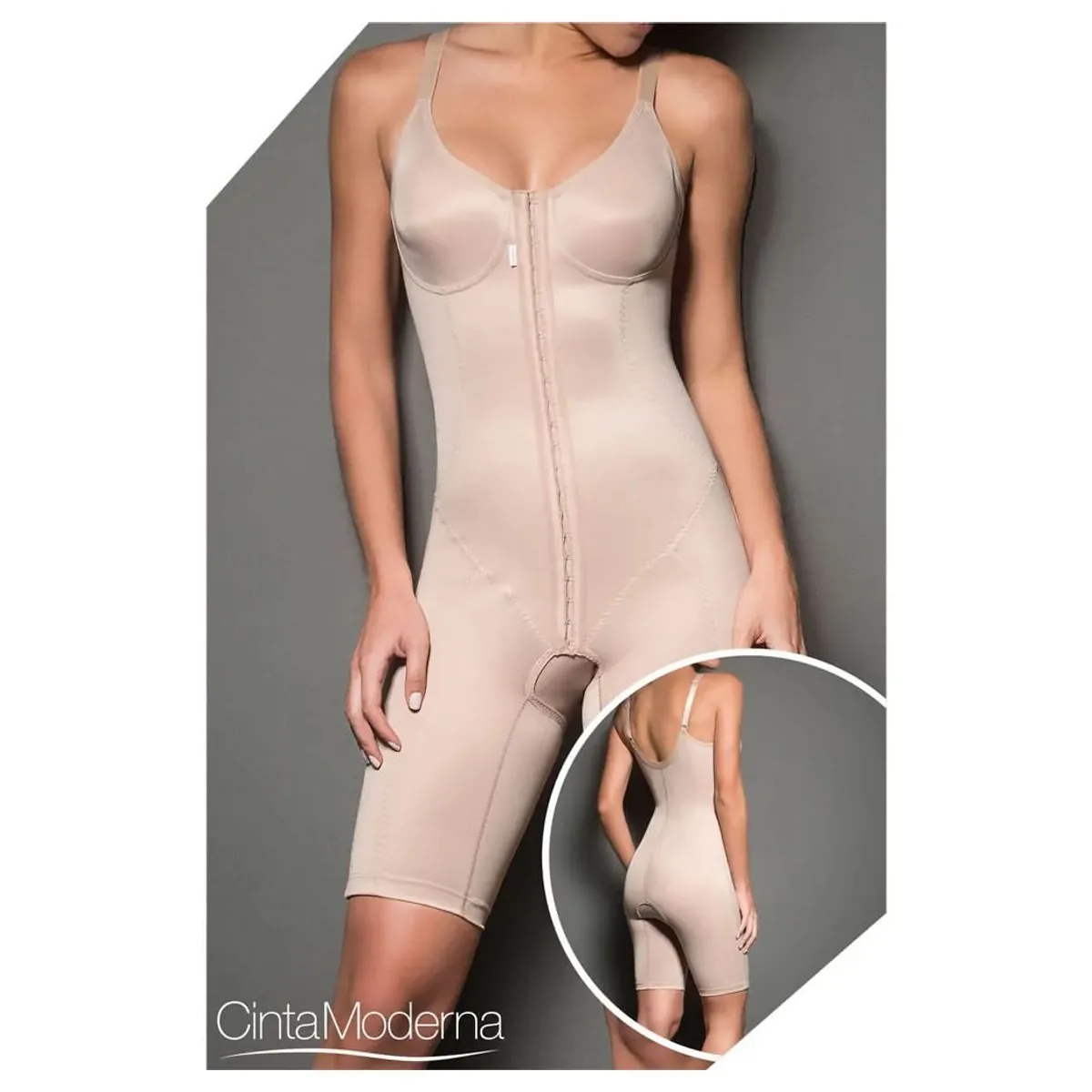 Modelador Curto C/Perna Aberta 432 - Cor: Chocolate          Tam: 48