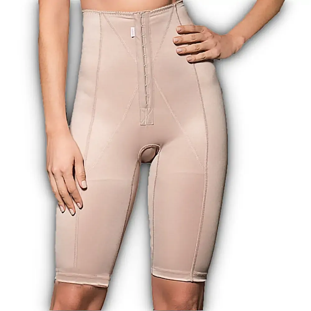 Cinta Bermuda Modeladora Com Abertura Frontal - Cinta Moderna - 820 - Chocolate - Tam G