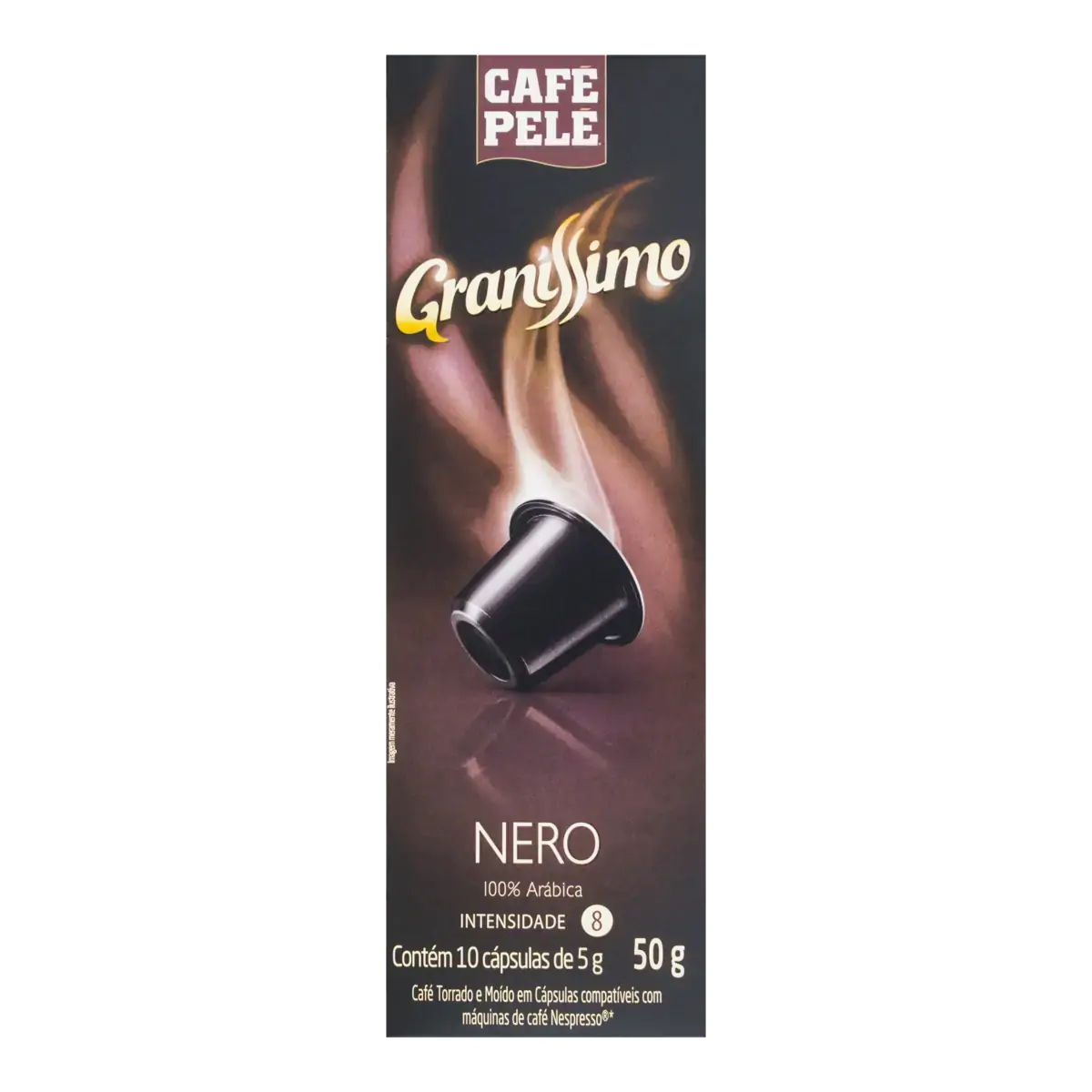 Café Em Cápsula Torrado E Moído Nero Café Pelé Graníssimo Caixa 50g 10 Unidades