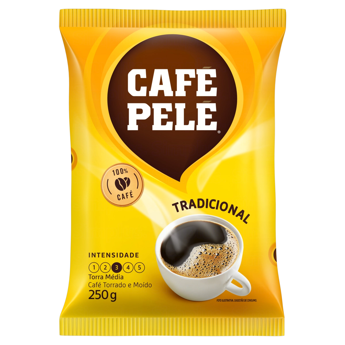 Café Torrado E Moído Tradicional Café Pelé Pacote 250g