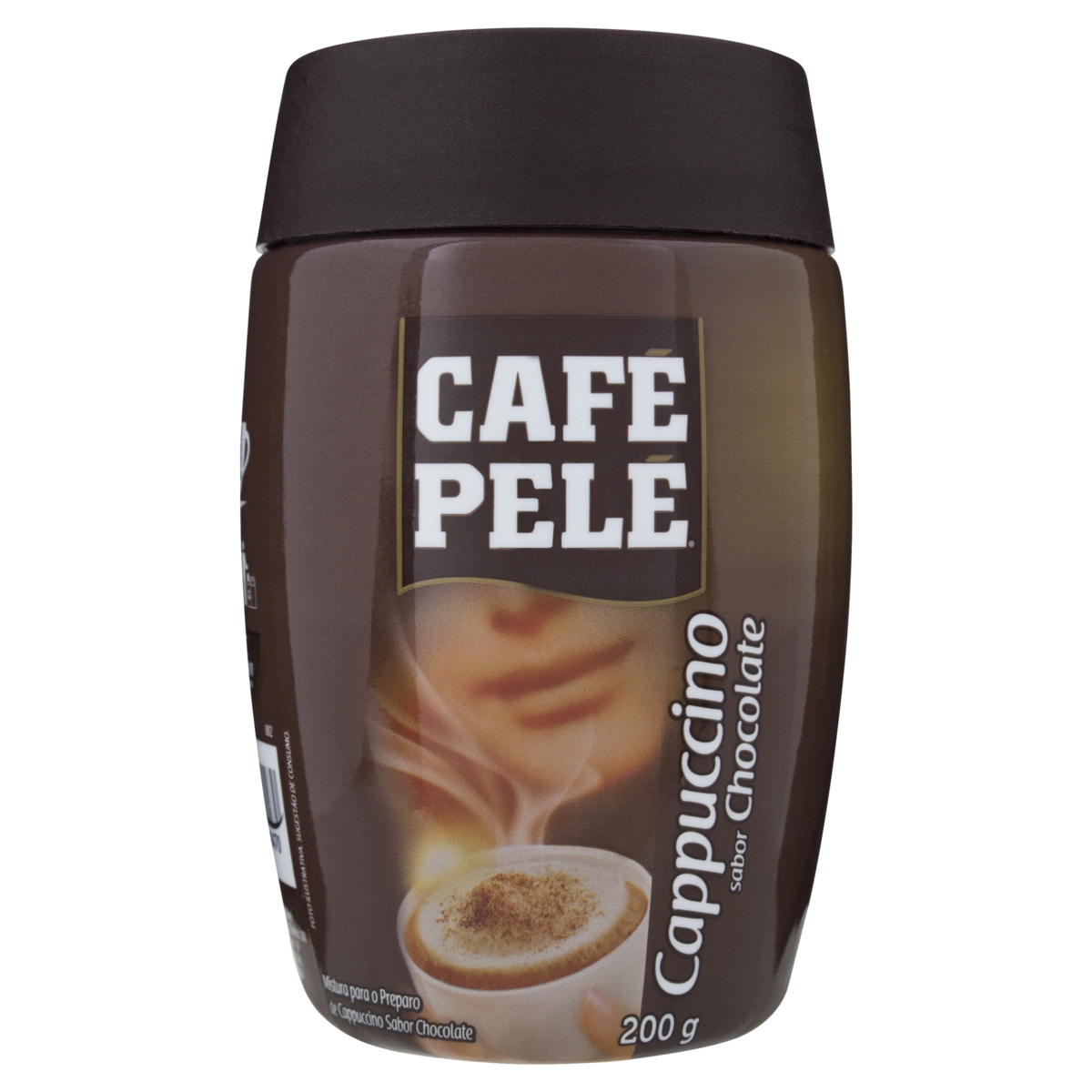 Cappuccino Solúvel Chocolate Café Pelé Pote 200g