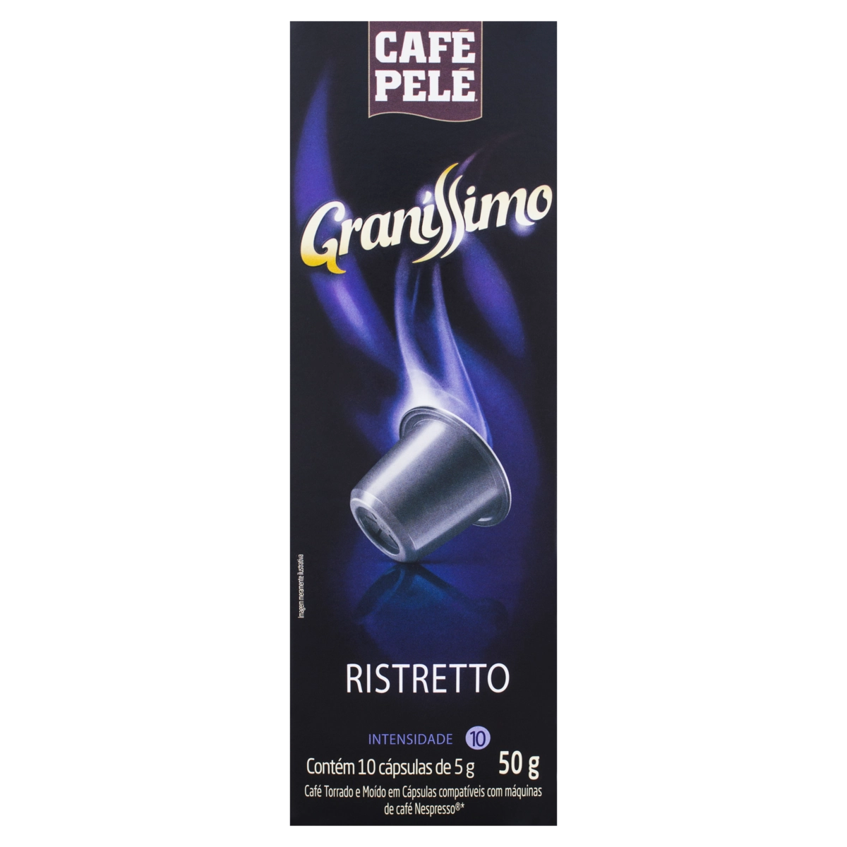 Café Em Cápsula Torrado E Moído Espresso Ristretto Café Pelé Graníssimo Caixa 50g 10 Unidades