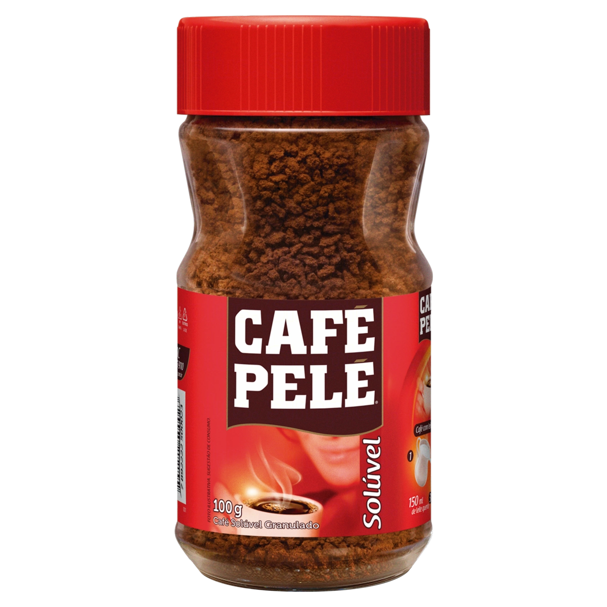 Café Solúvel Granulado Café Pelé Vidro 100g
