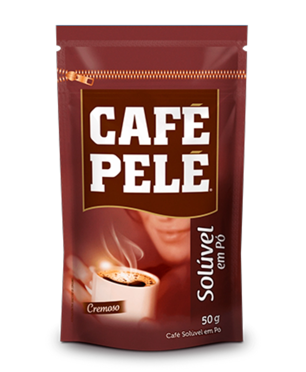 Café Solúvel Em Pó Cremoso Café Pelé Pouch 50g
